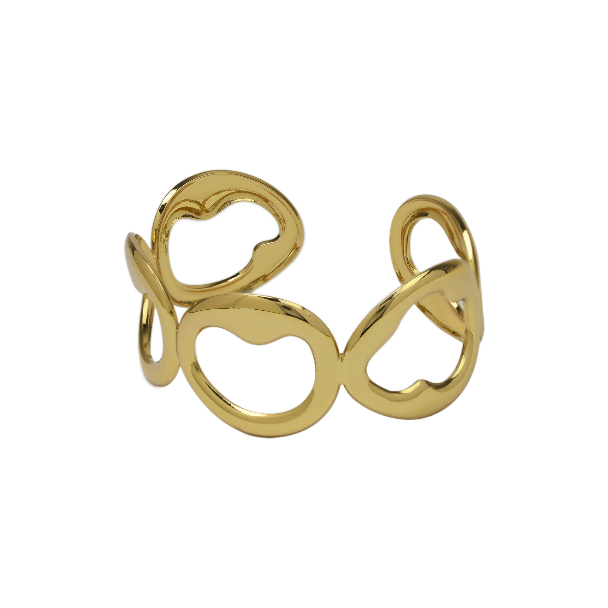 Stainless Steel Gold Plated Bangle