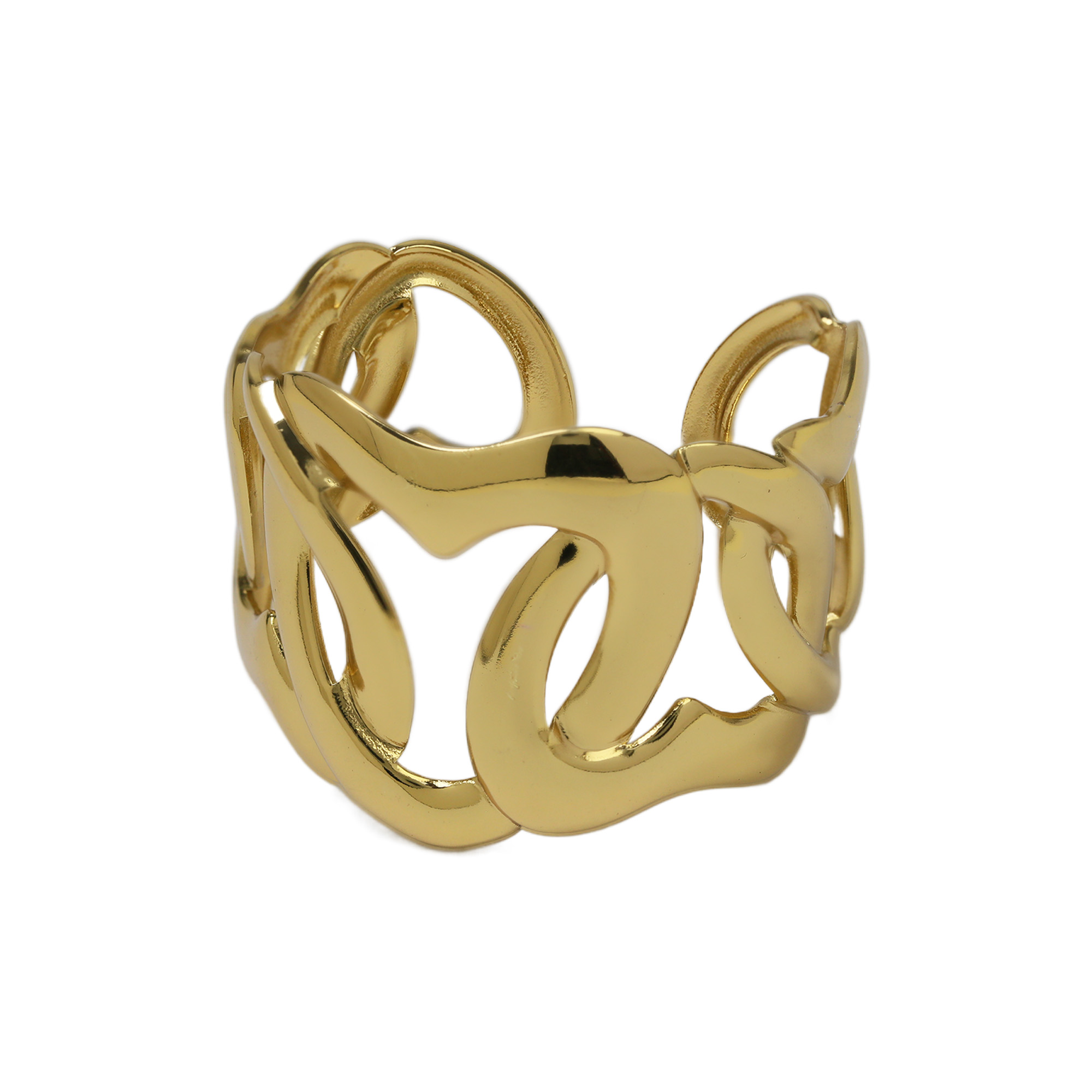 Stainless Steel Gold Plated Bangle