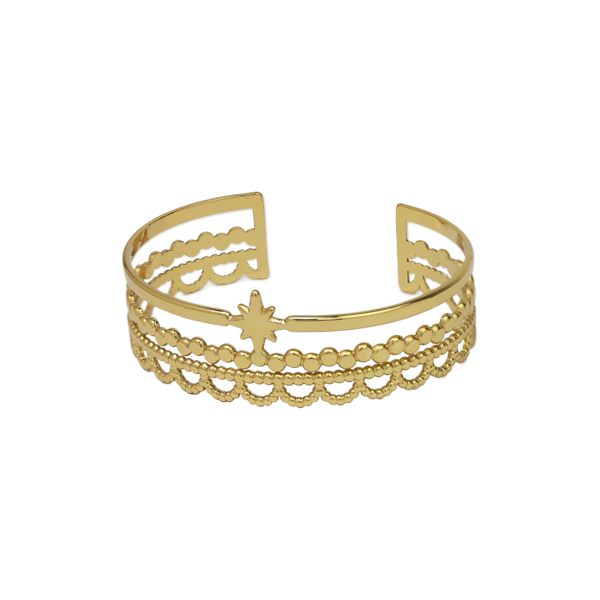 Stainless Steel Gold Plated Bangle