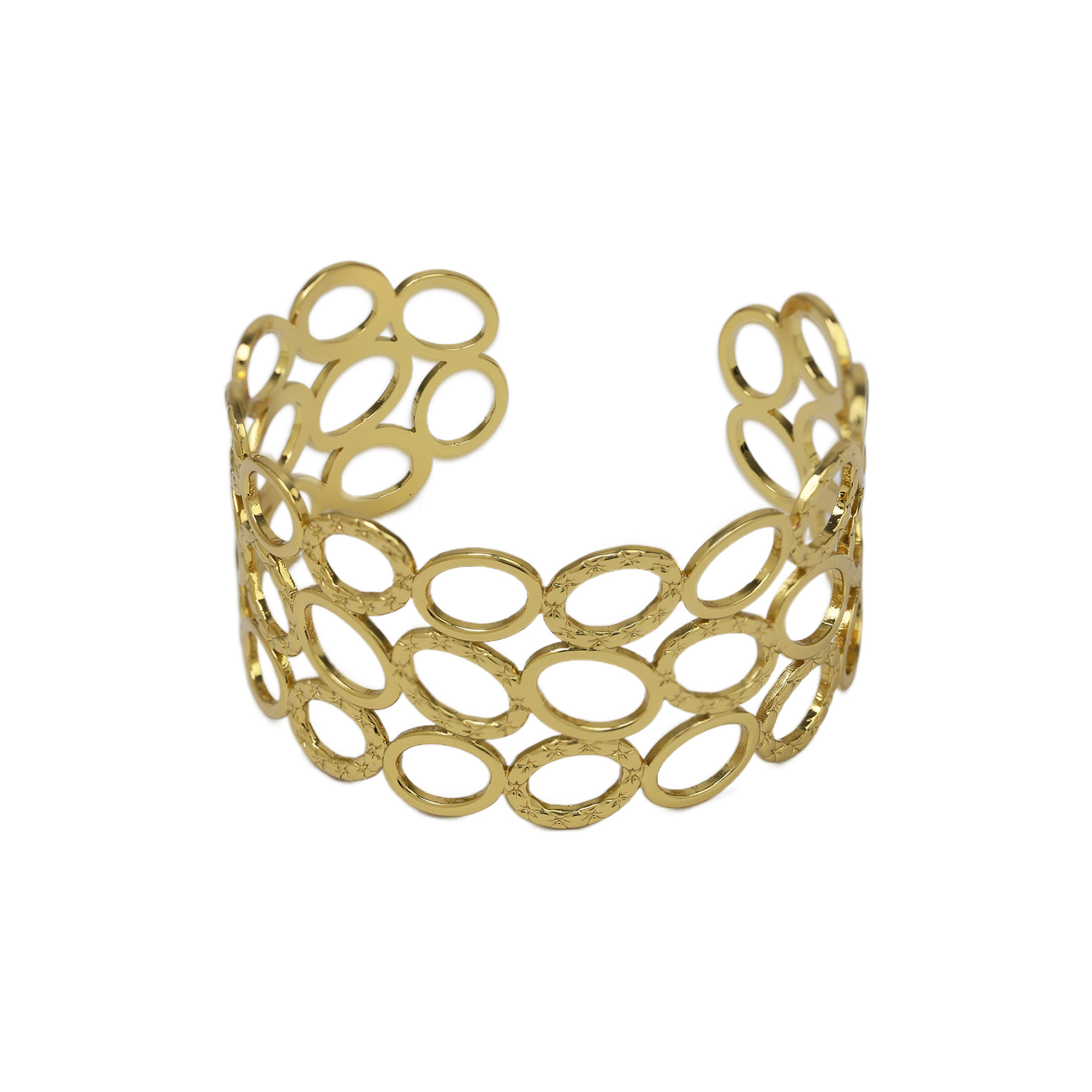 Stainless Steel Gold Plated Bangle