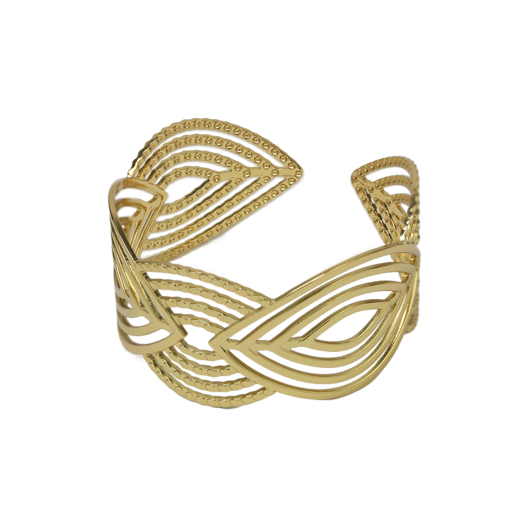 Stainless Steel Gold Plated Bangle