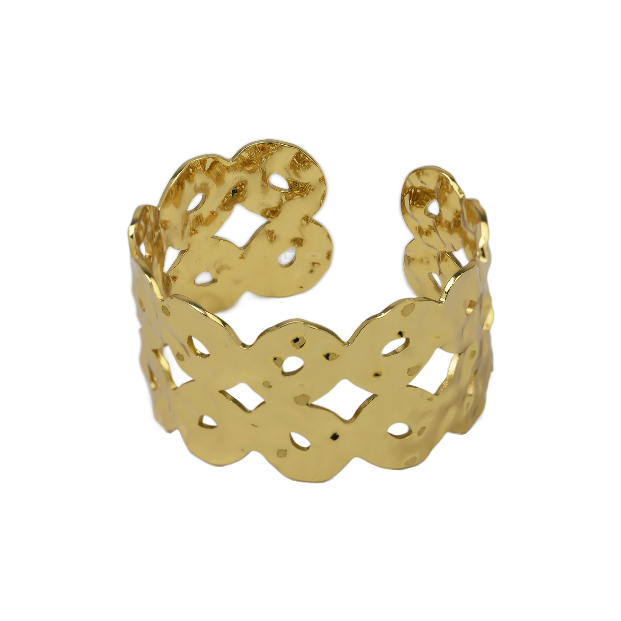 Stainless Steel Gold Plated Bangle