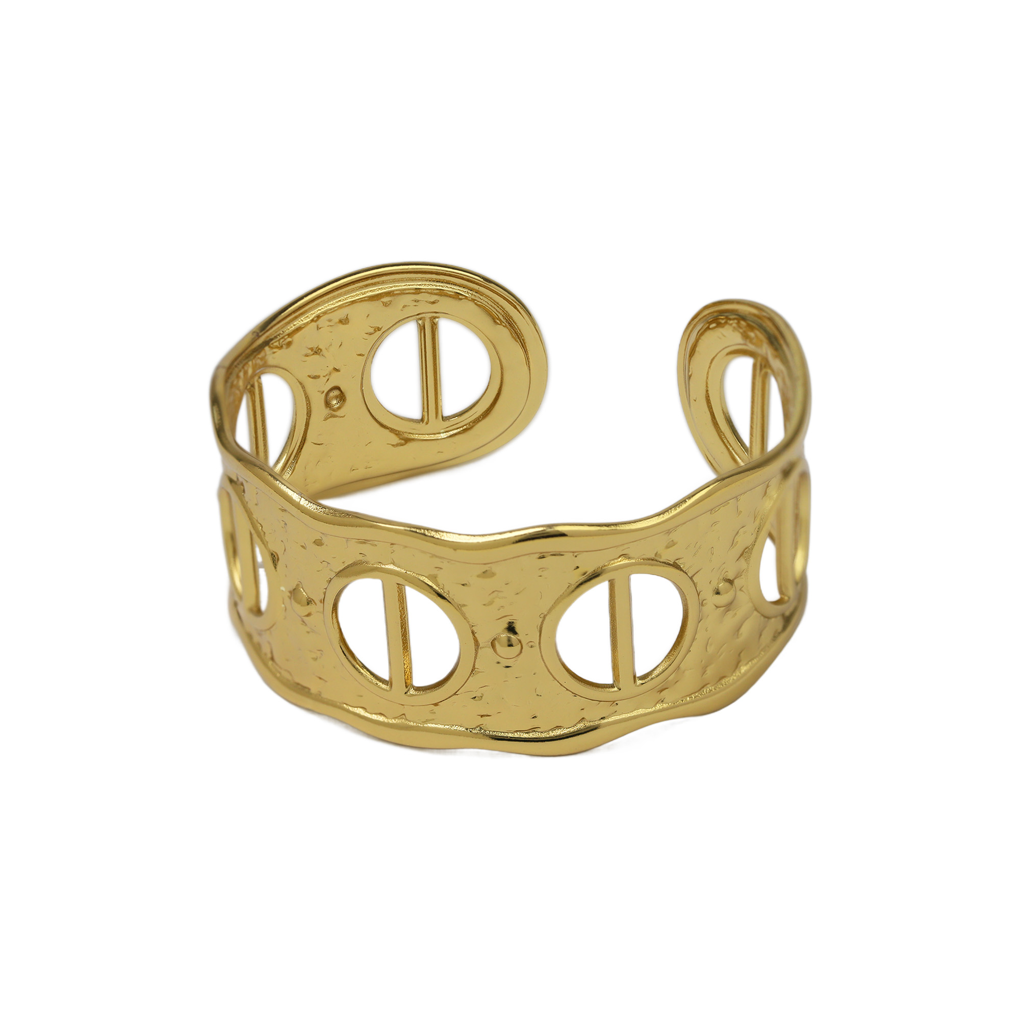 Stainless Steel Gold Plated Bangle