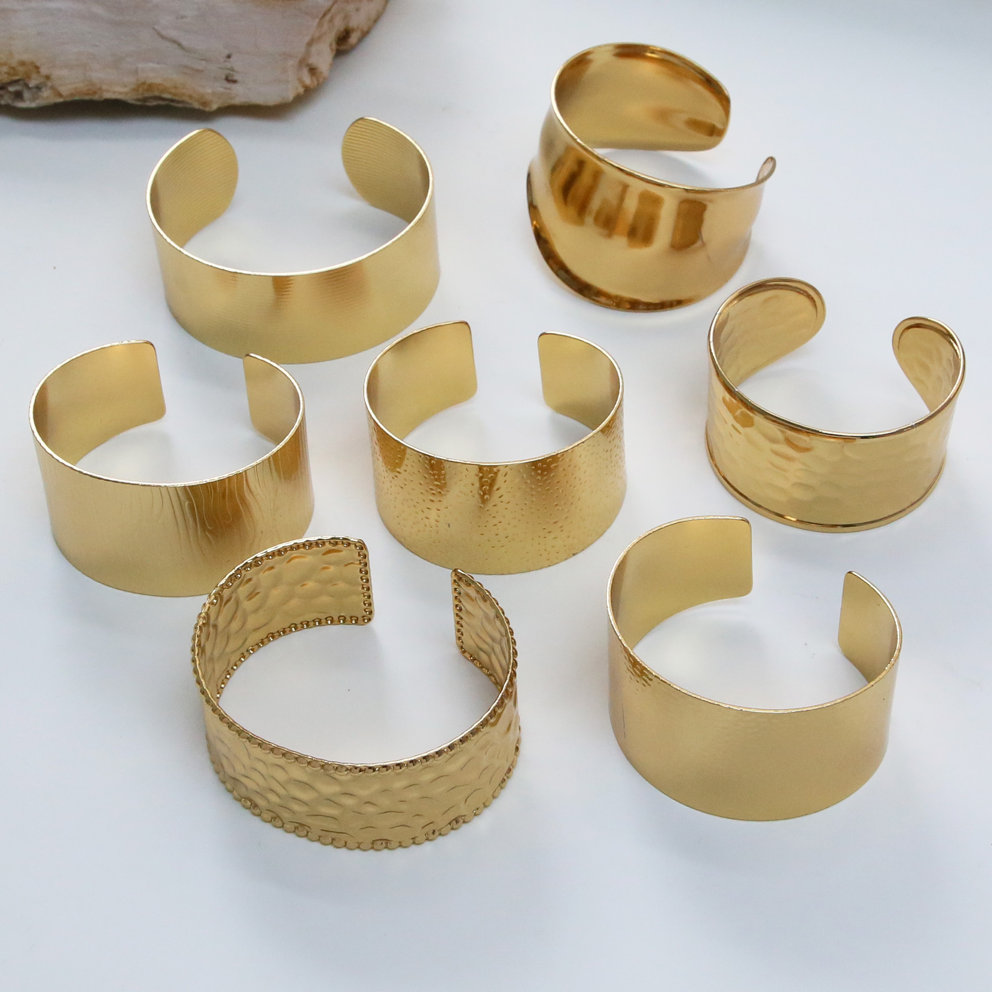 Stainless Steel Gold Plated Bangle