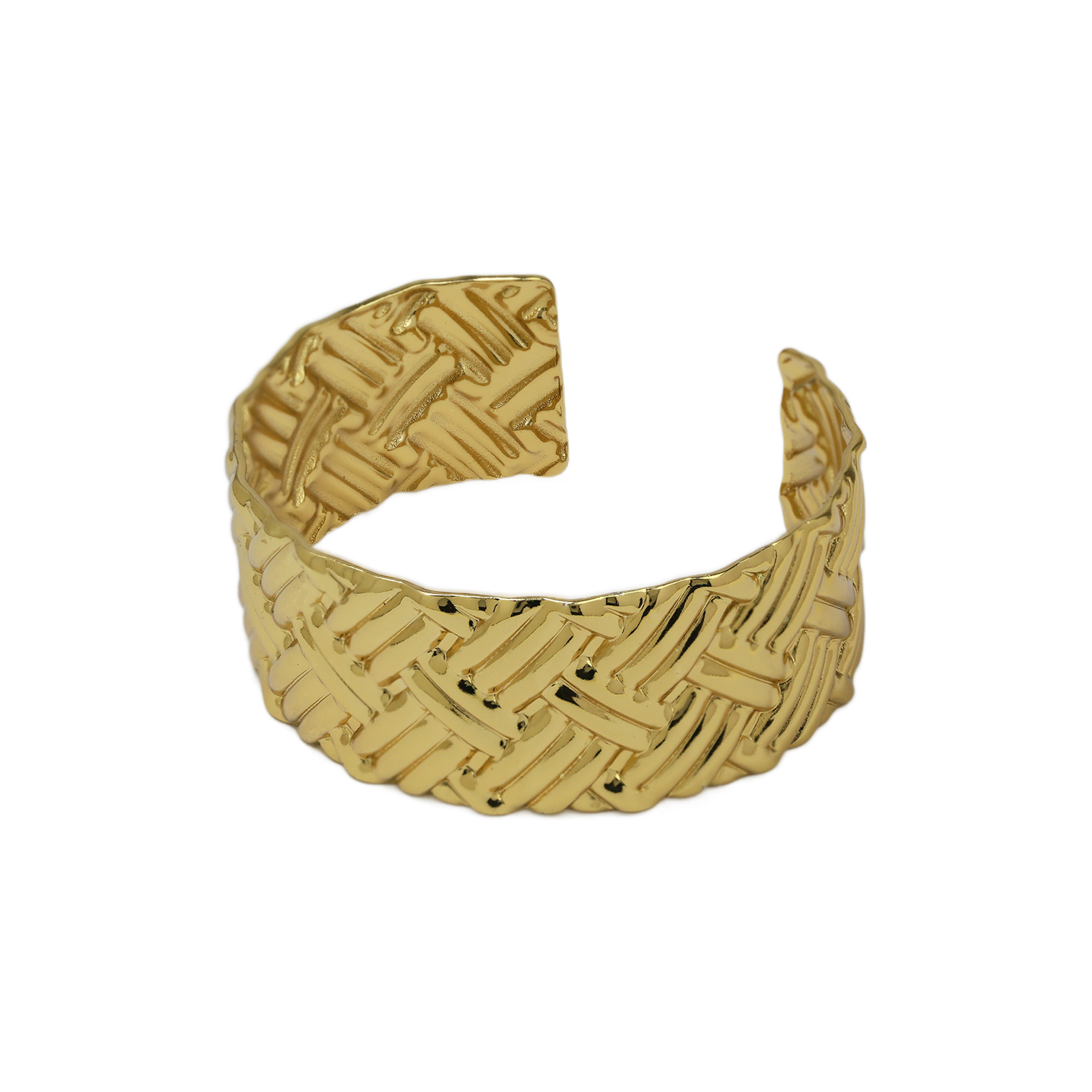 Stainless Steel Gold Plated Bangle