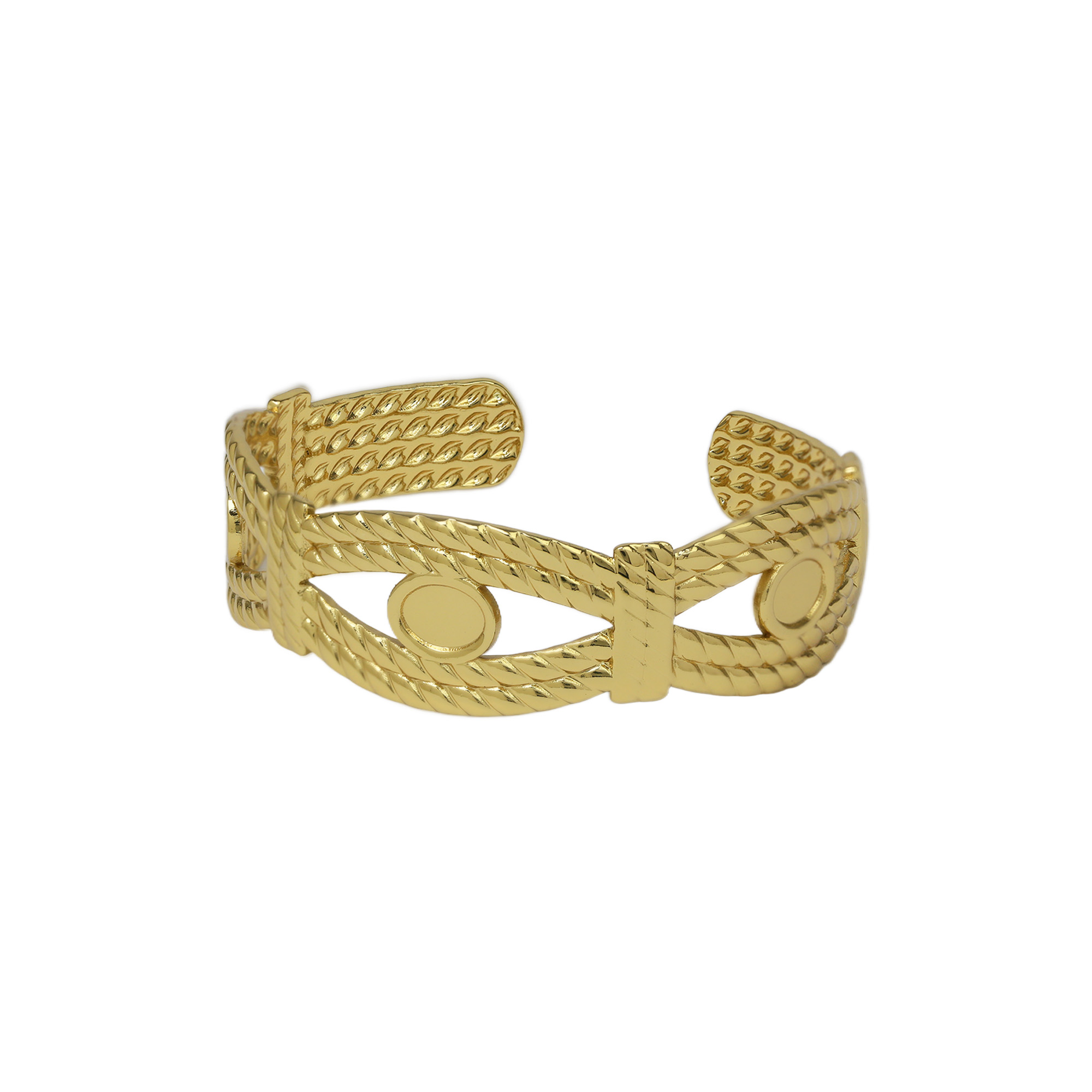 Stainless Steel Gold Plated Bangle