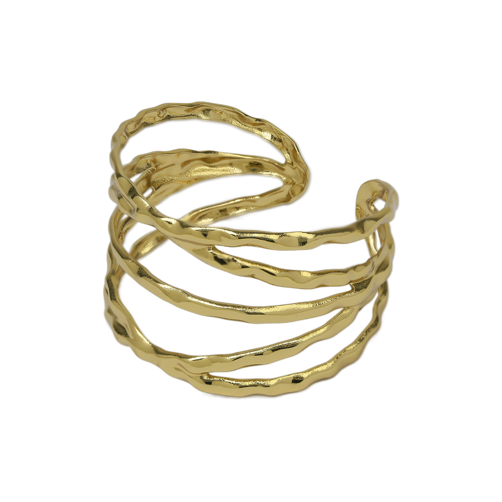Stainless Steel Gold Plated Bangle