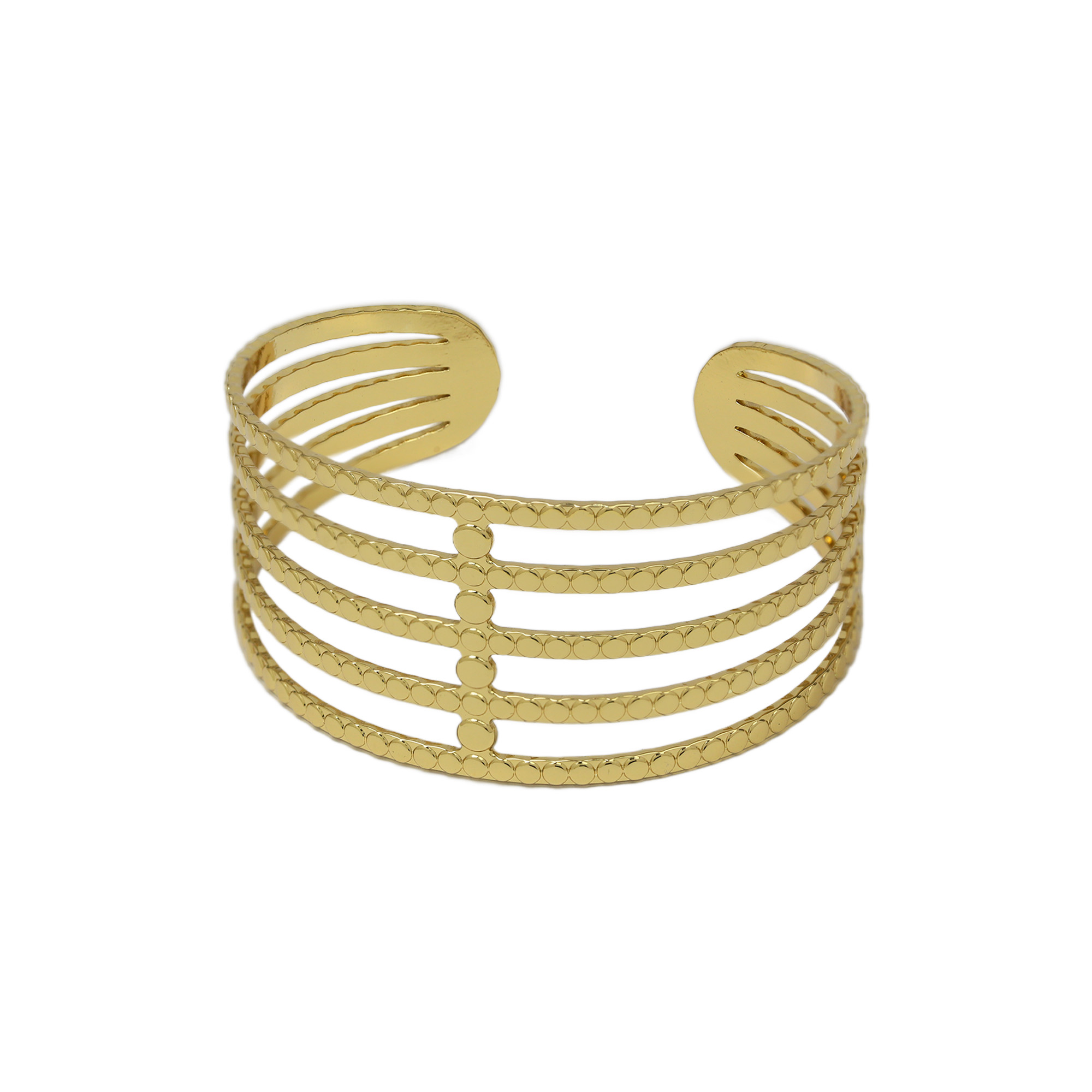 Stainless Steel Gold Plated Bangle