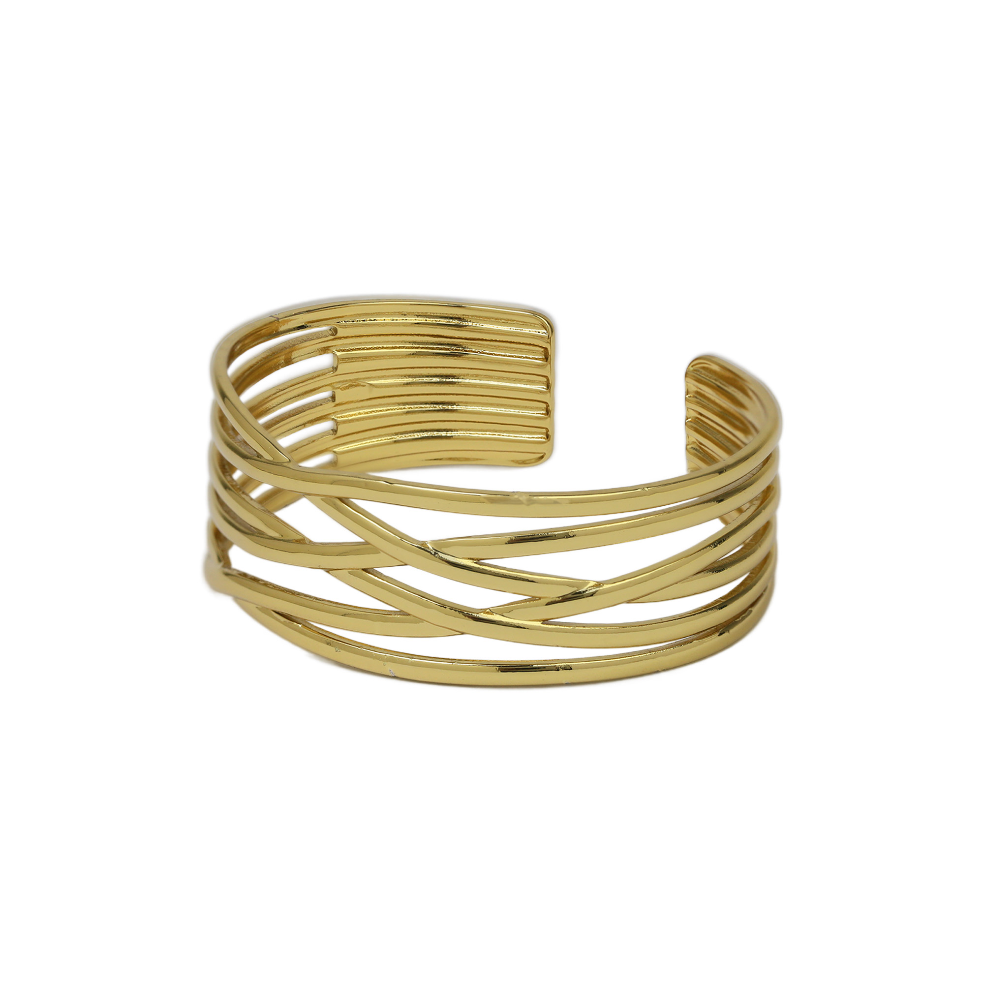 Stainless Steel Gold Plated Bangle