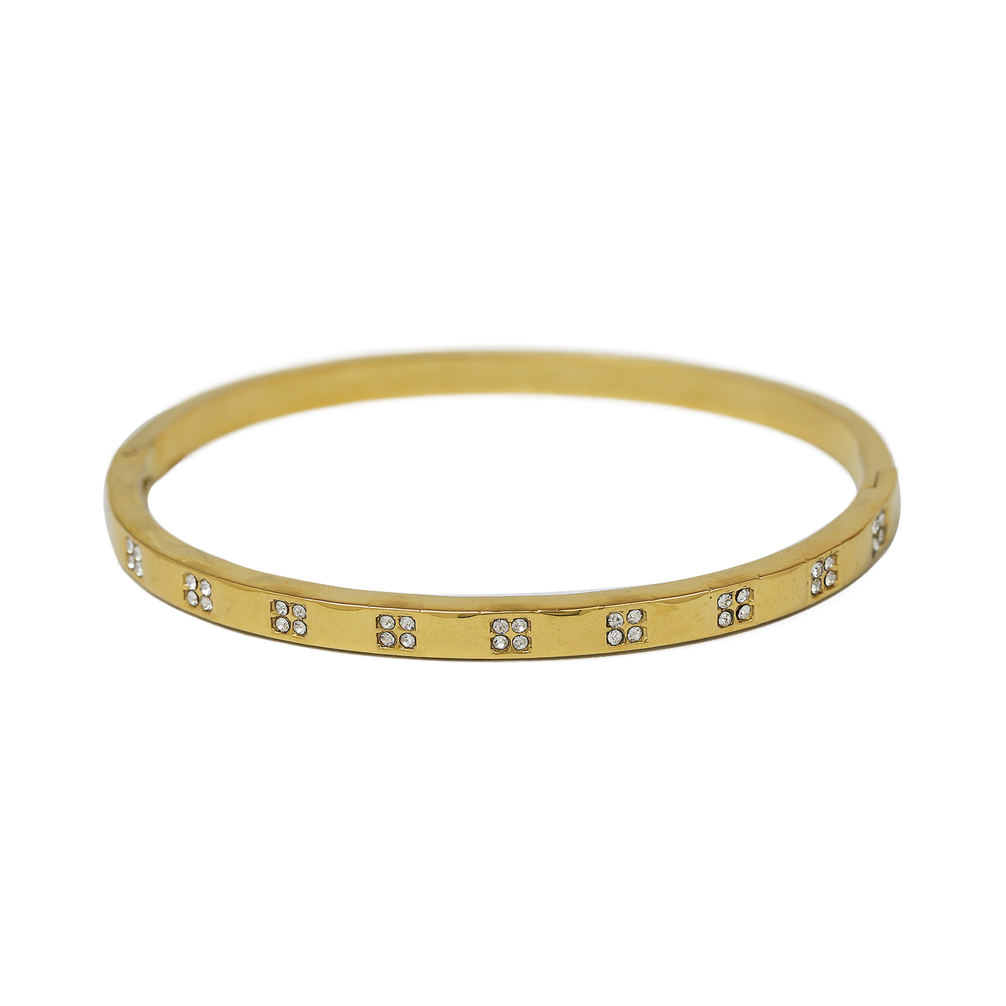 Heart Flower Stainless Steel Bangles