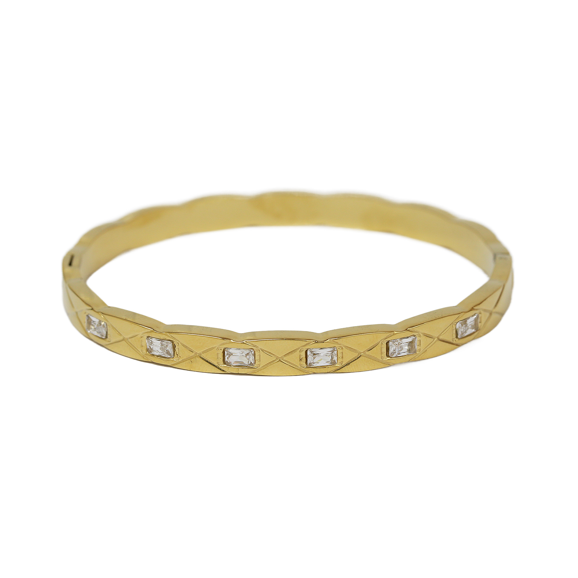 Heart Flower Stainless Steel Bangles