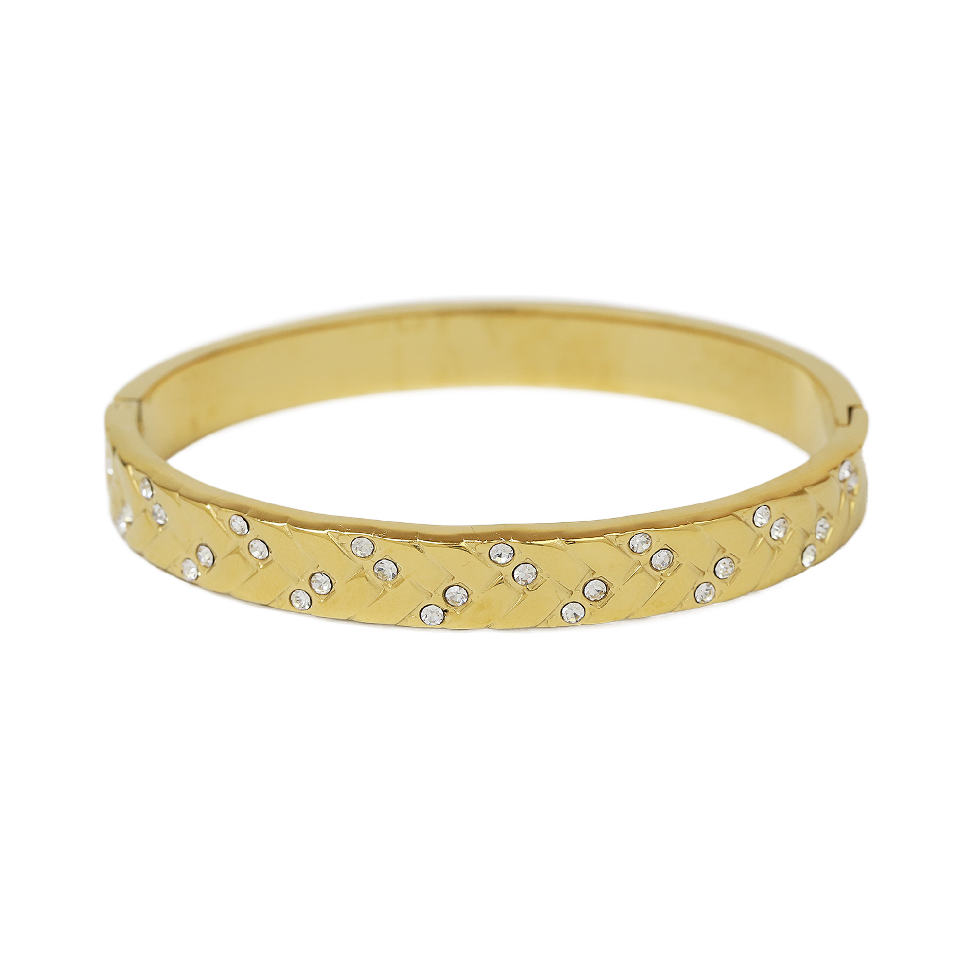 Zirconia Stainless Steel Bangles