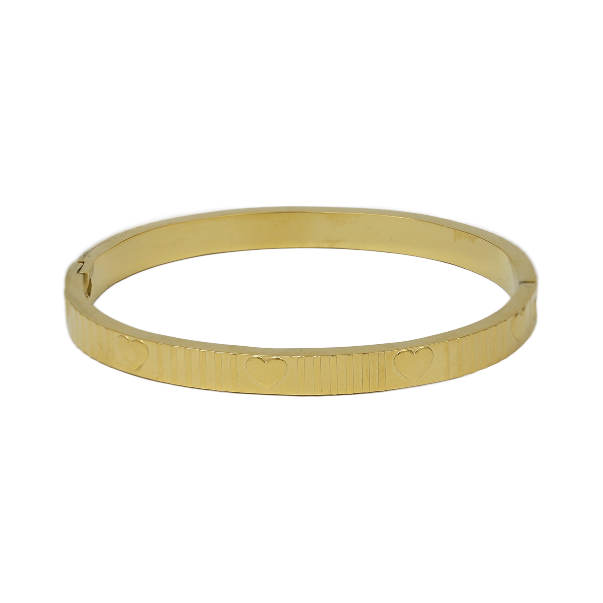 Heart Star Stainless Steel Bangles