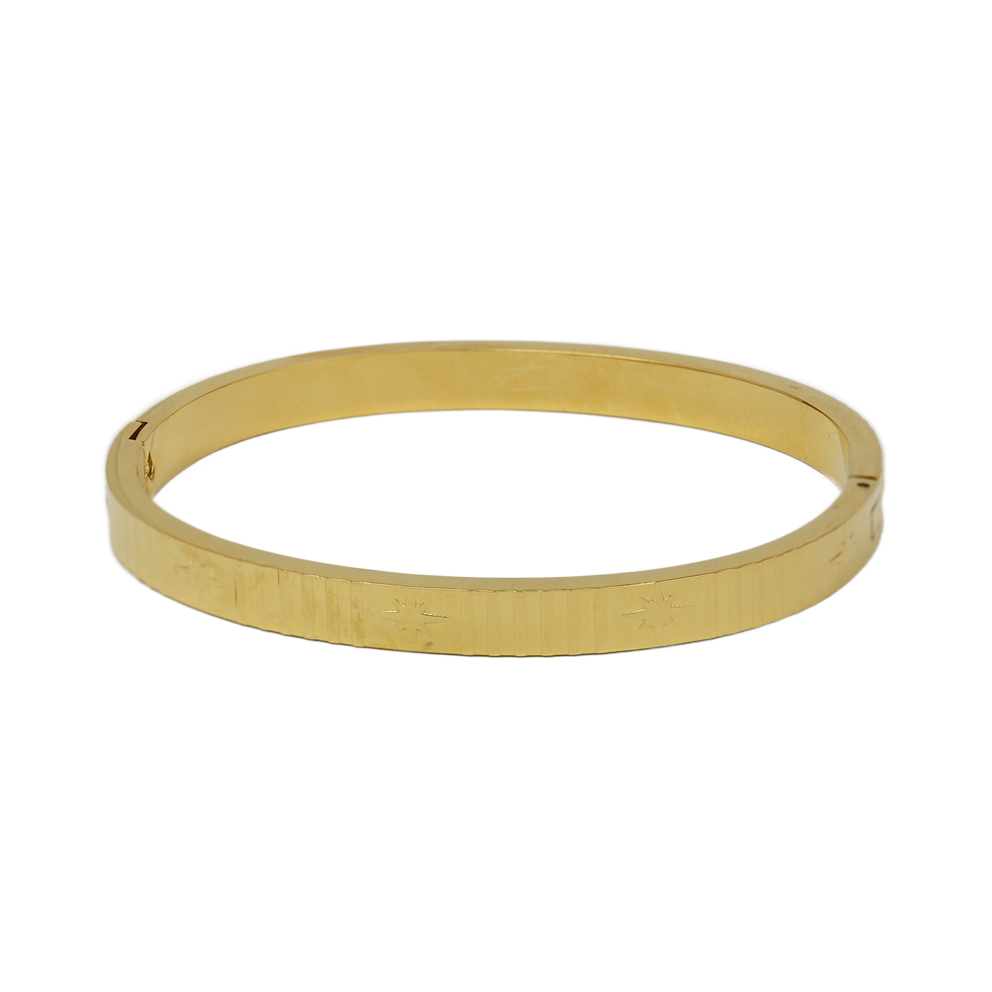 Heart Star Stainless Steel Bangles