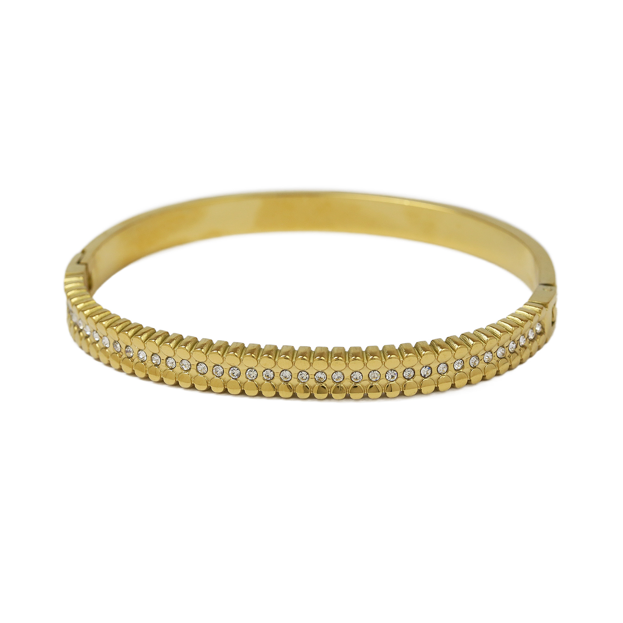 Stainless Steel Zirconia Bangles