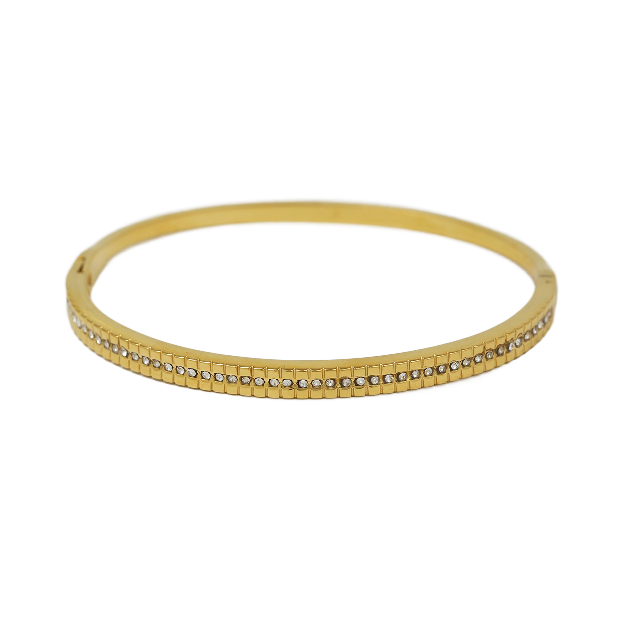 Stainless Steel Zirconia Bangles