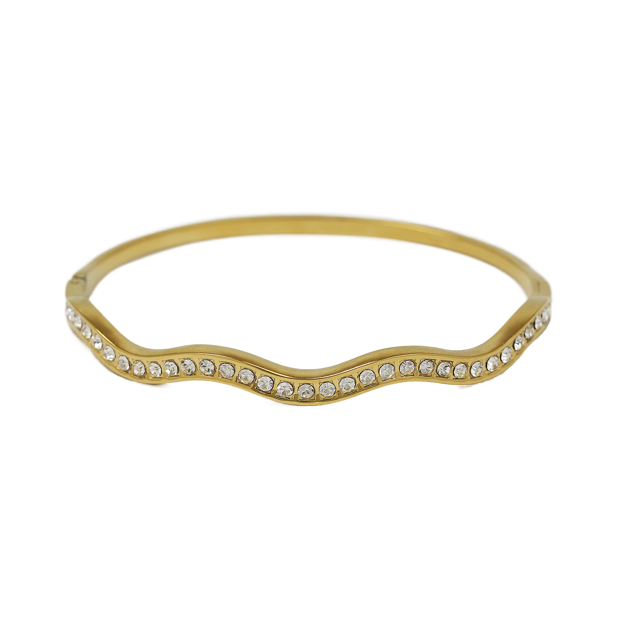 Geometric Flower Stainless Steel Bangles