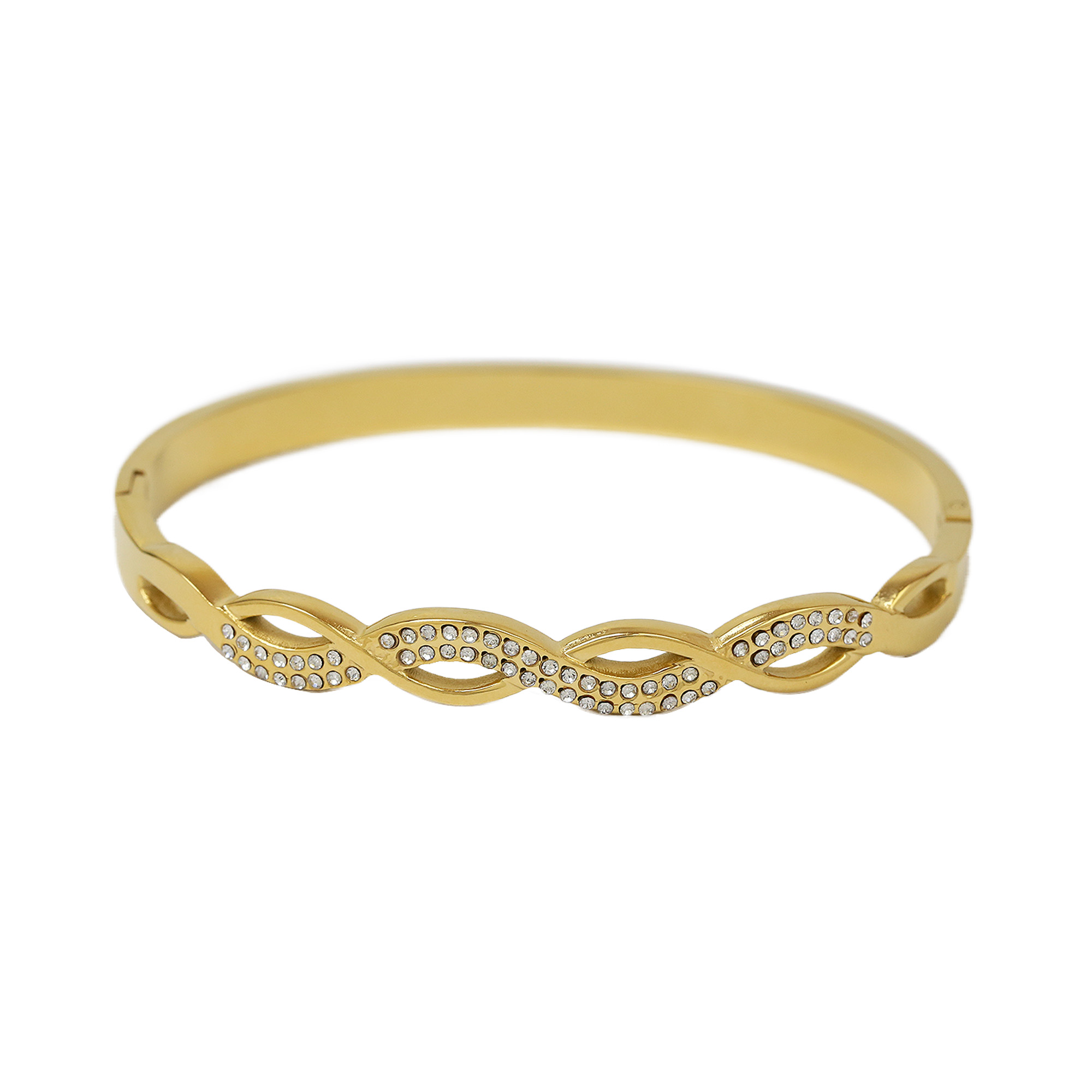 Geometric Irregularity Stainless Steel Bangles