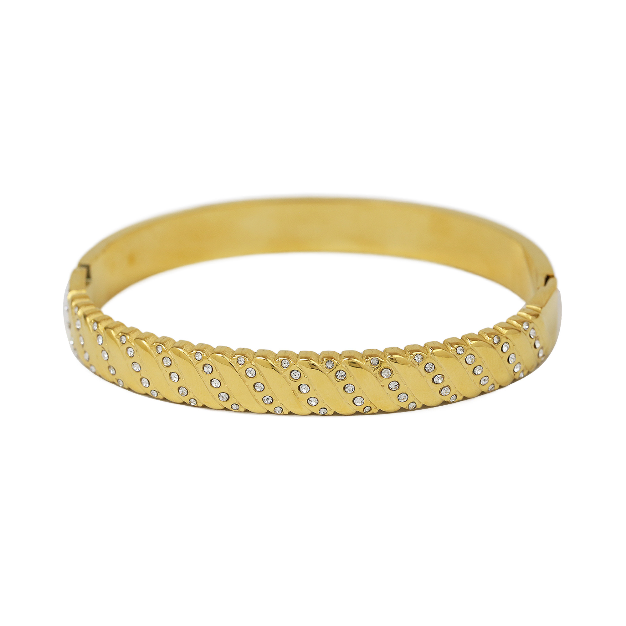 Flower Eye Stainless Steel Bangles