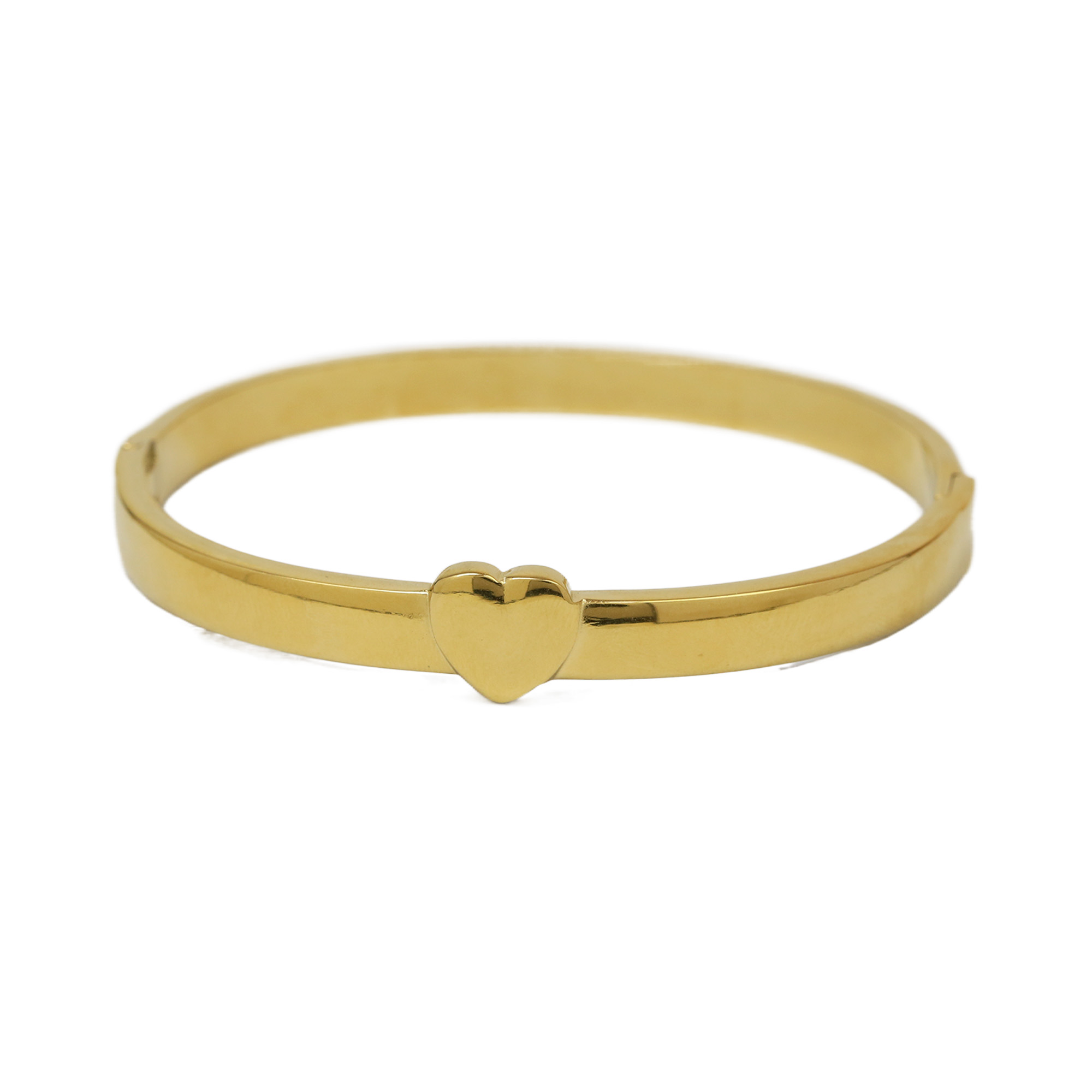 Heart U Shape Stainless Steel Bangles