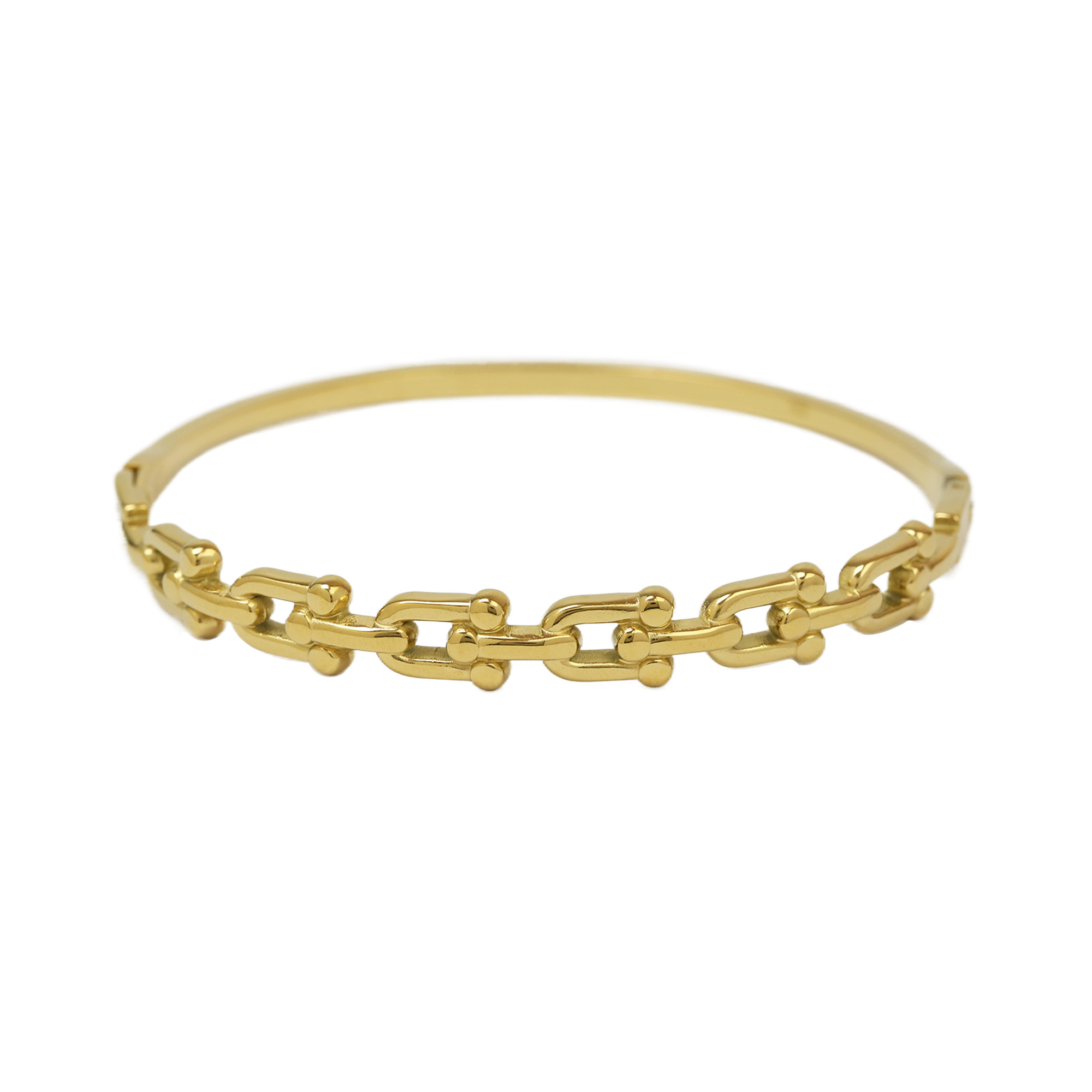 Heart U Shape Stainless Steel Bangles