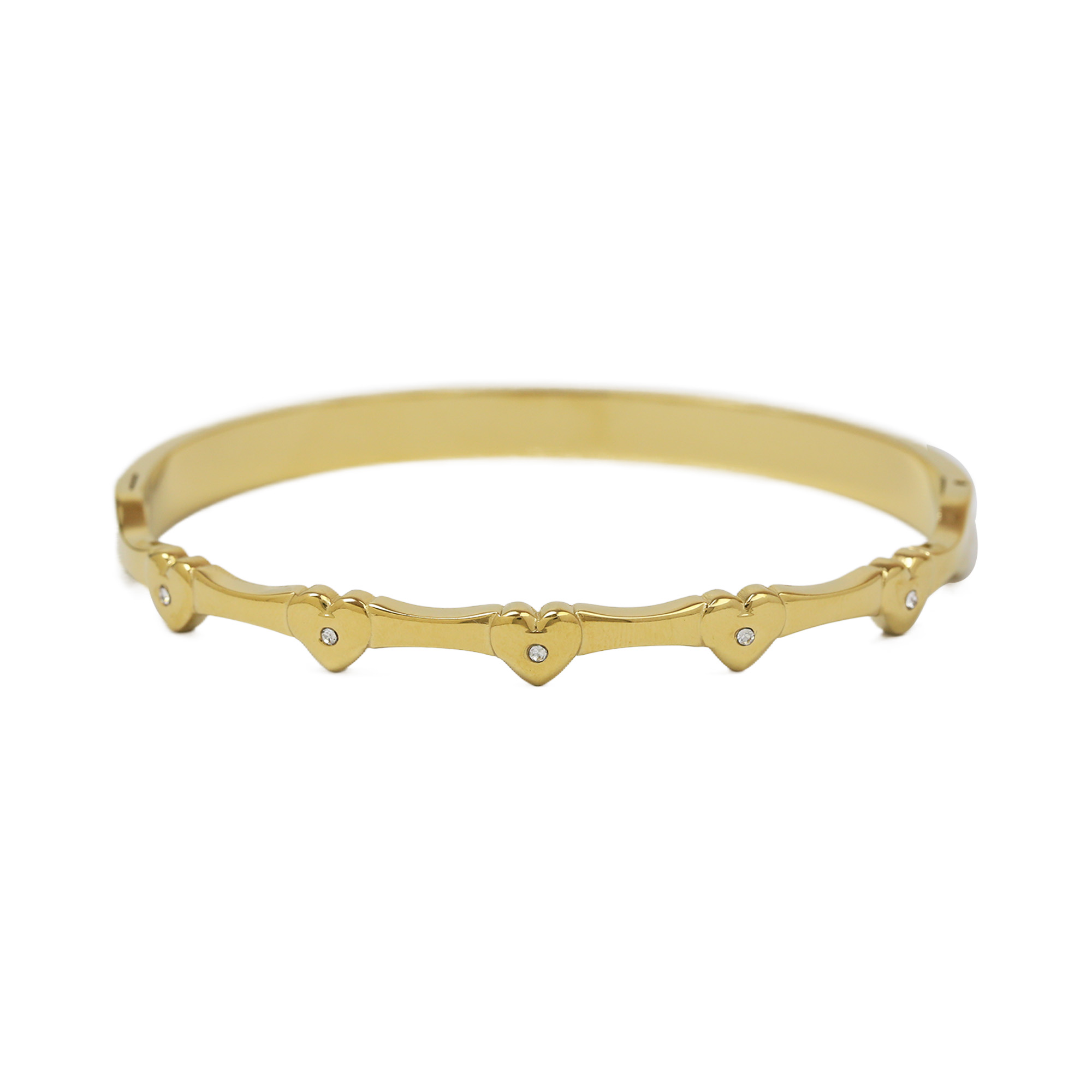 Heart Stainless Steel Bangles