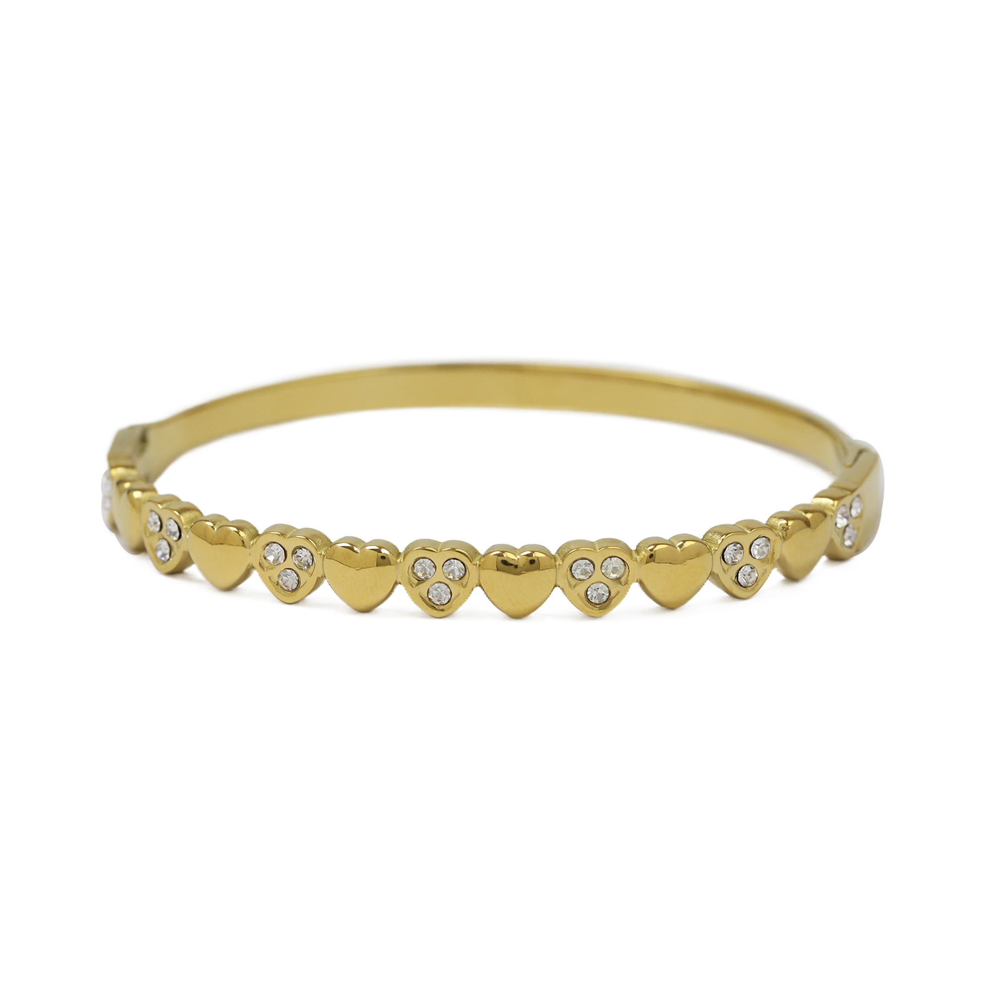 Heart Stainless Steel Bangles