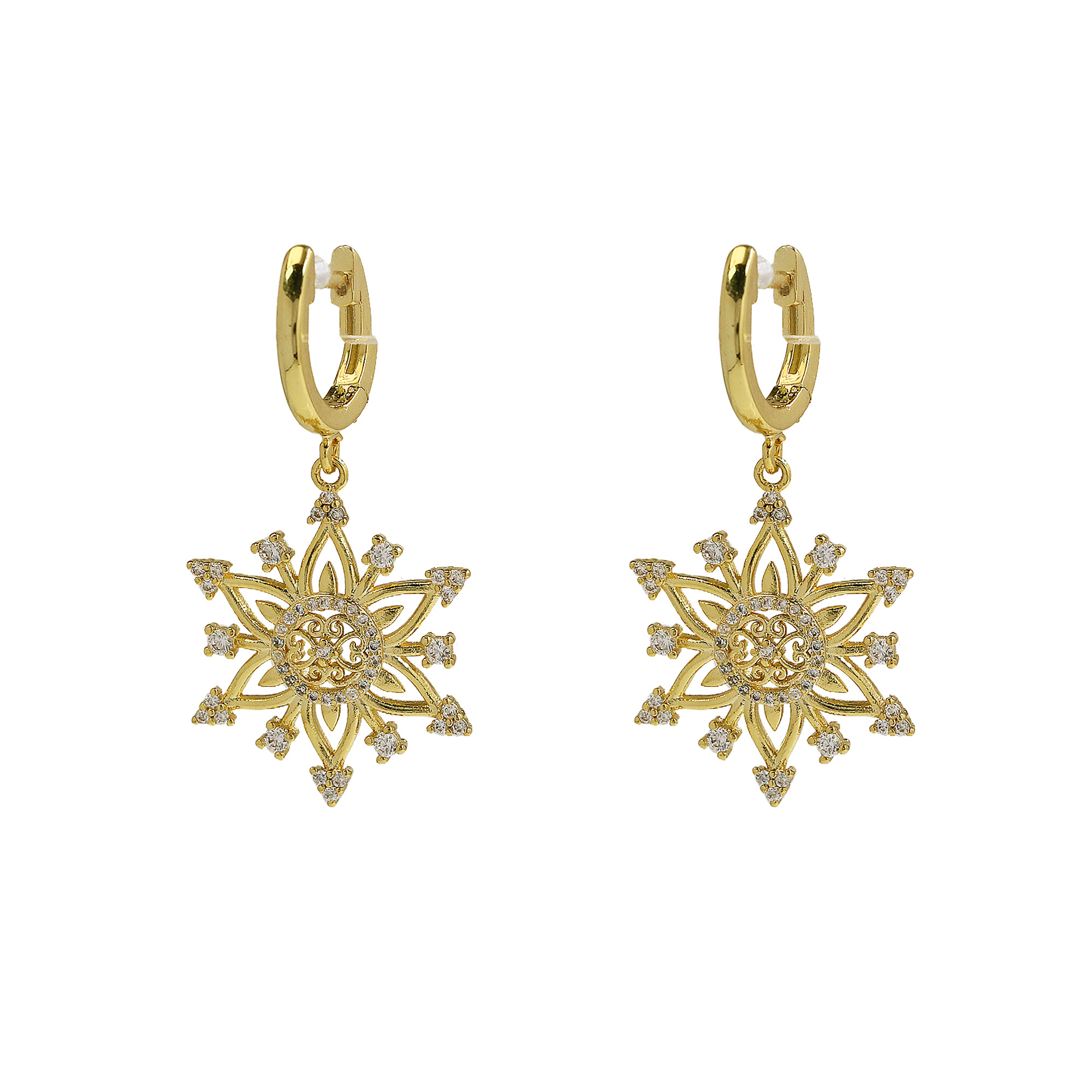 Christmas Tree Hoop Earrings