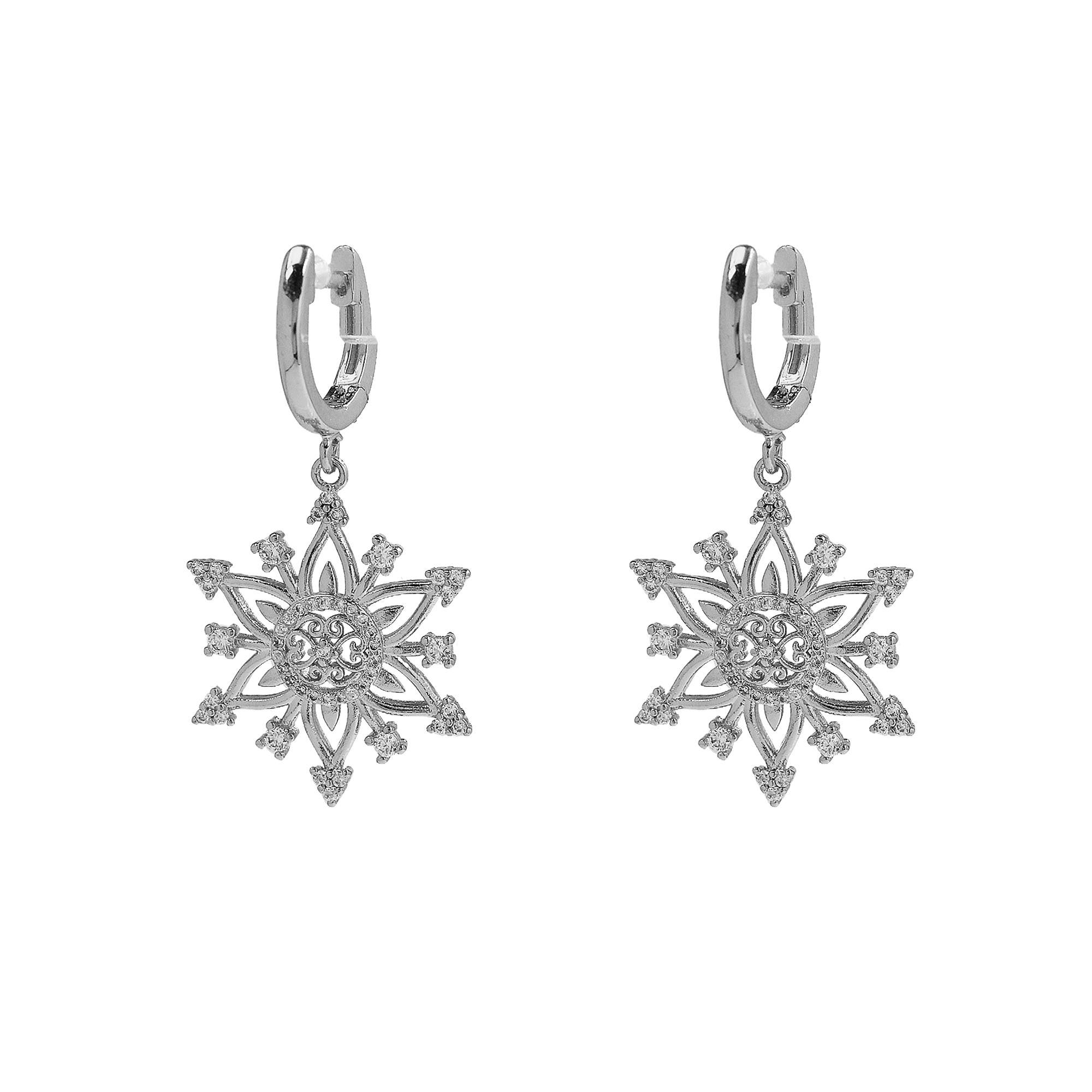 Christmas Tree Hoop Earrings