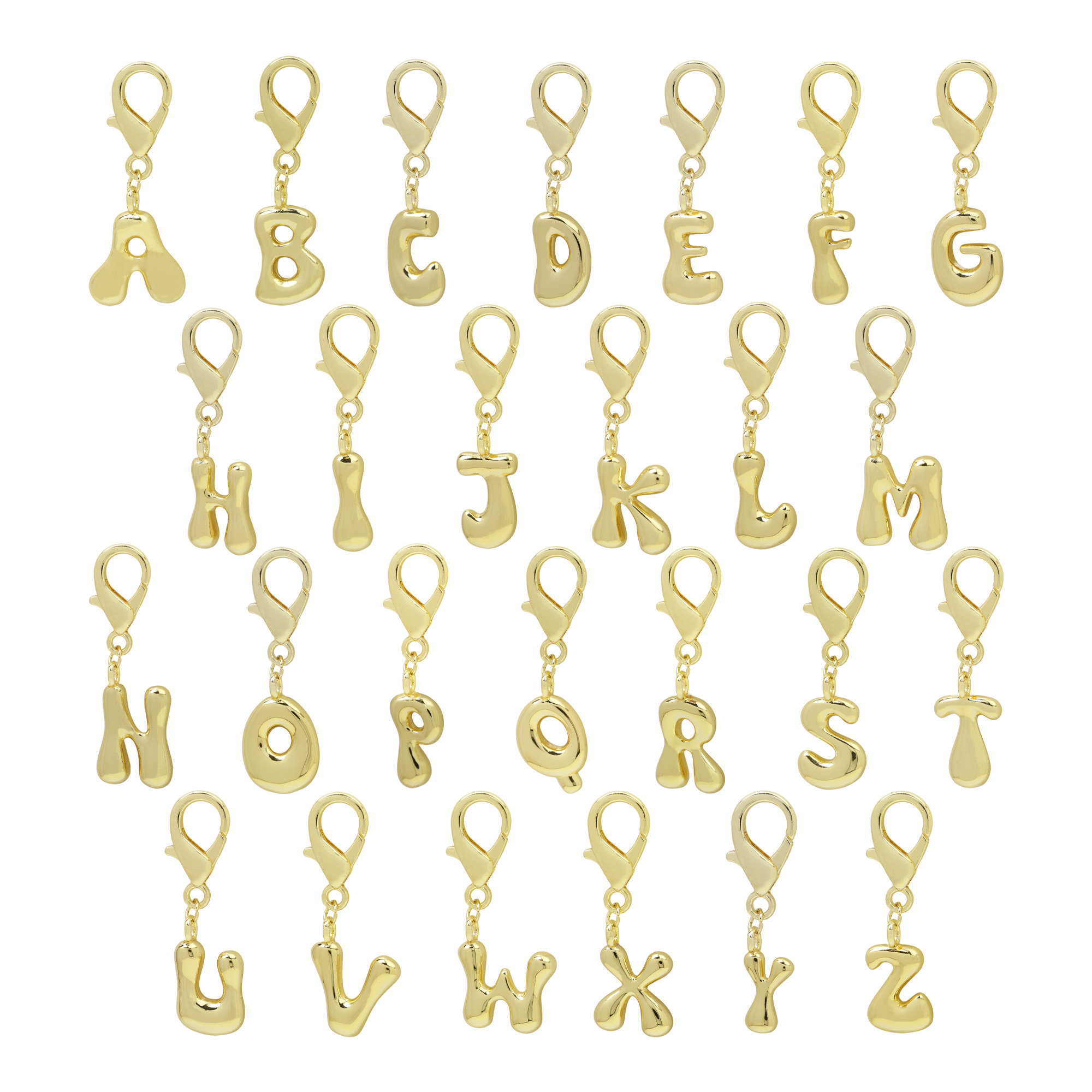 Alphabet & Number letter Bag charms