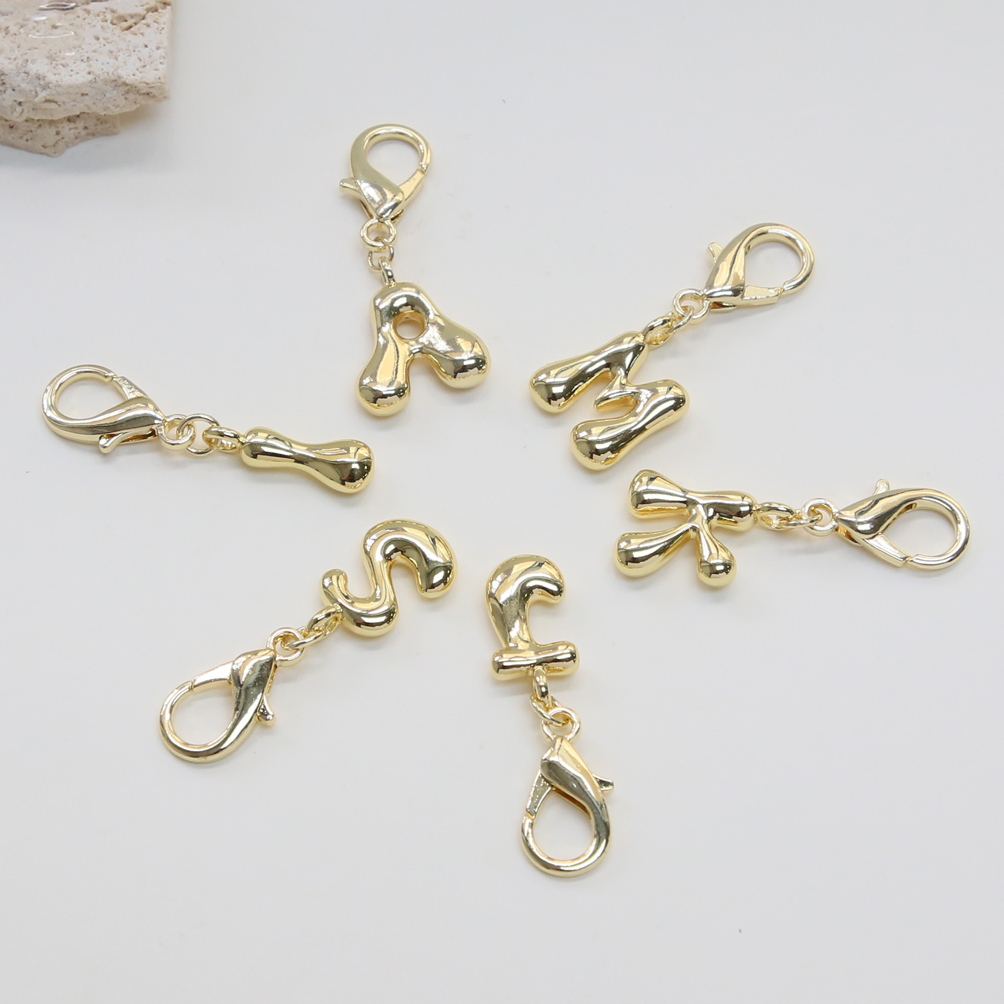 Alphabet & Number letter Bag charms