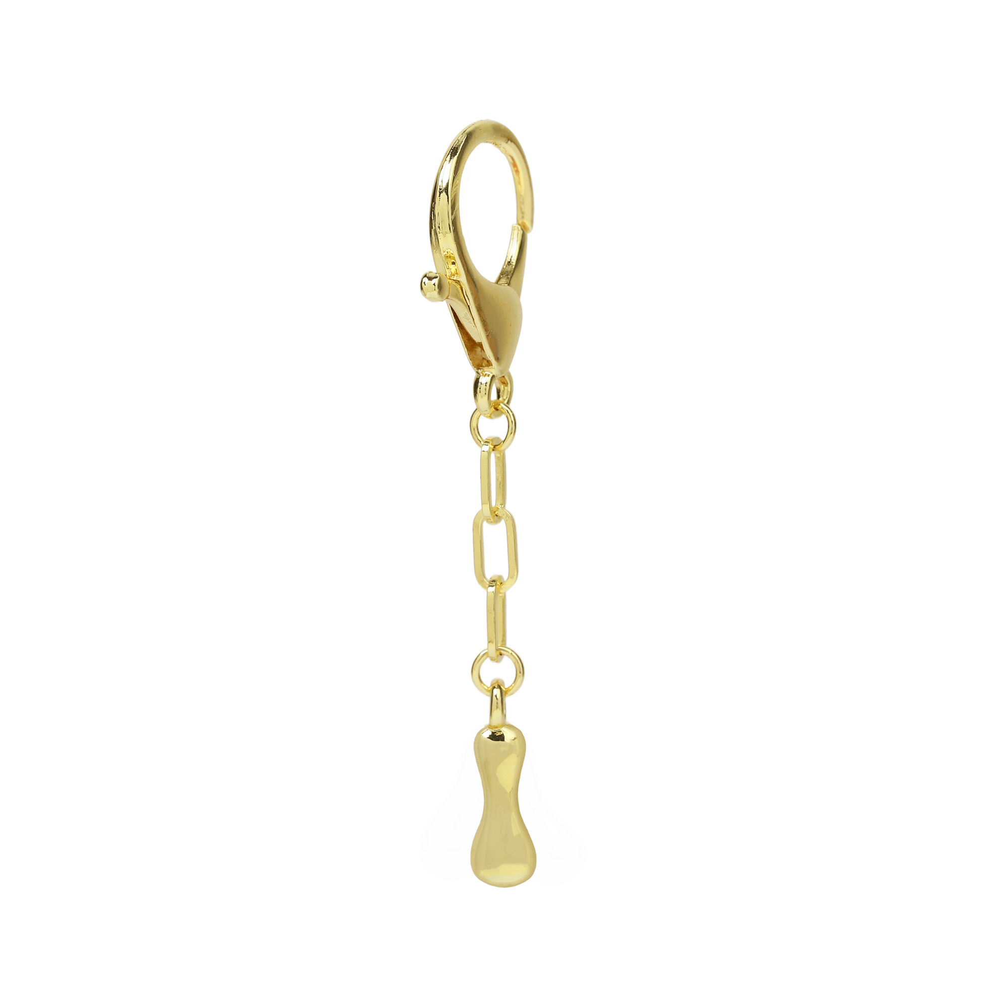 Chunky Bubble  Initial  Letter Bag Key Chain Charm