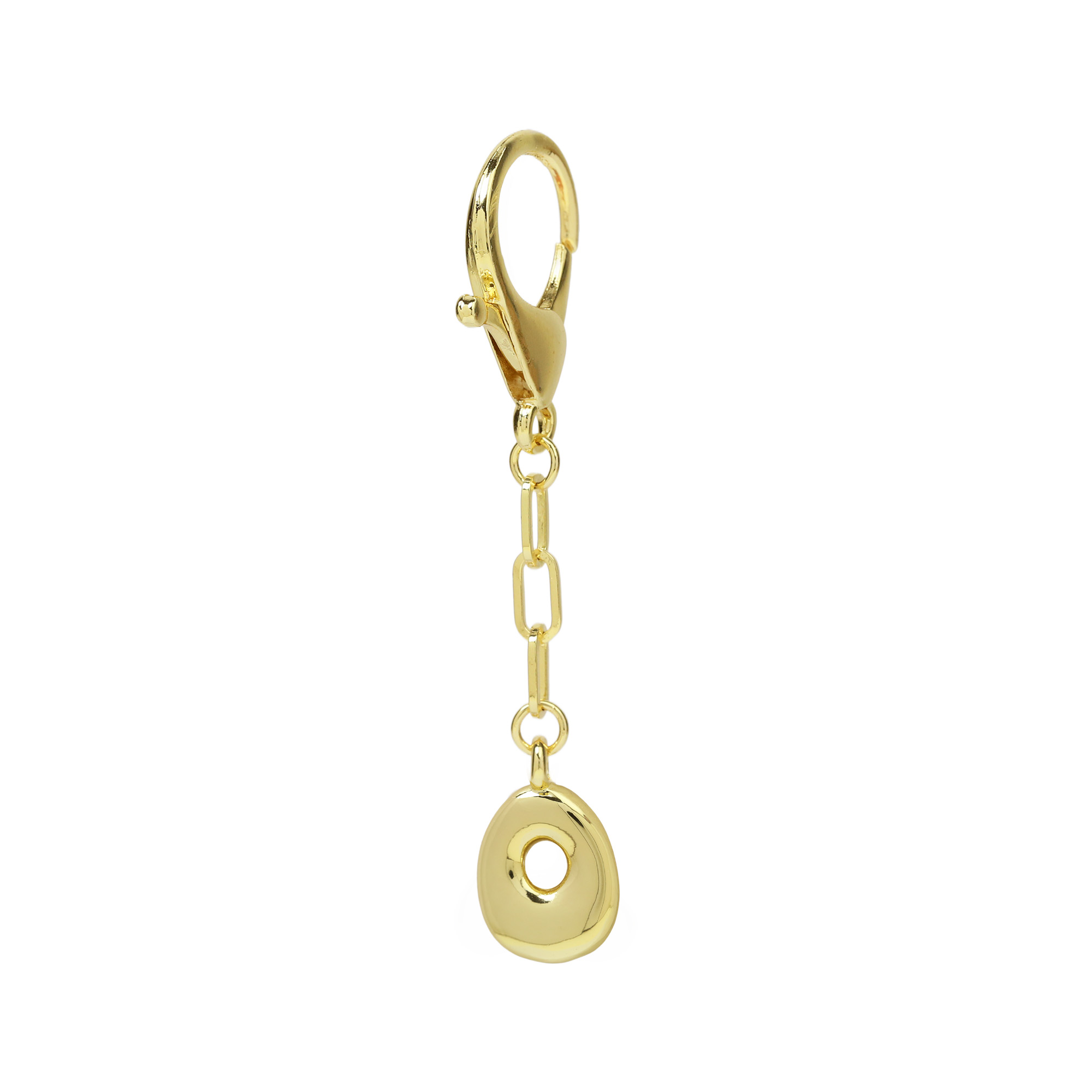 Chunky Bubble  Initial  Letter Bag Key Chain Charm