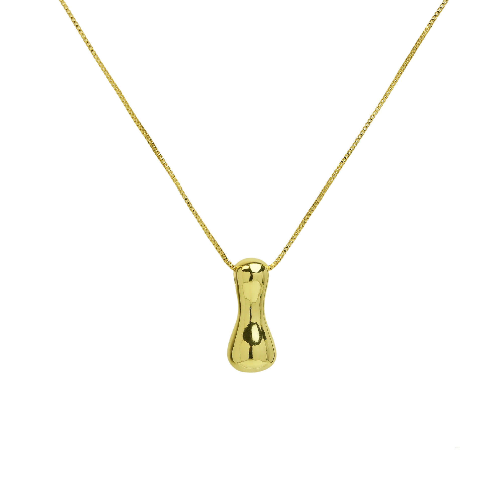 Bubble Initial Letter Alphabet  Pendant Necklace 