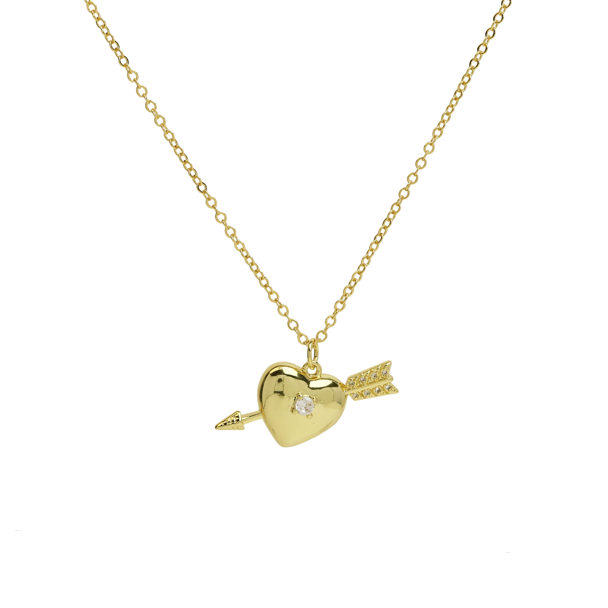 Gold Heart Pendant Necklaces