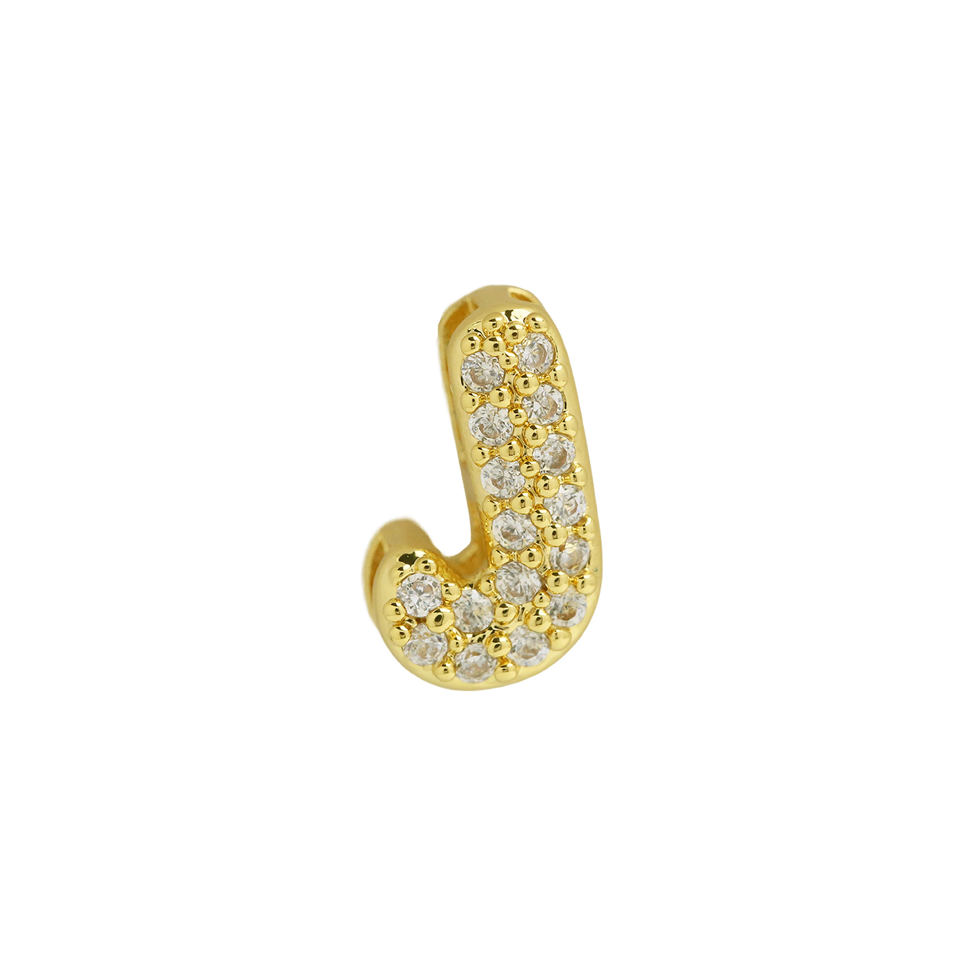 Small Zircon DIY Initial Letter Alphabet Pendant