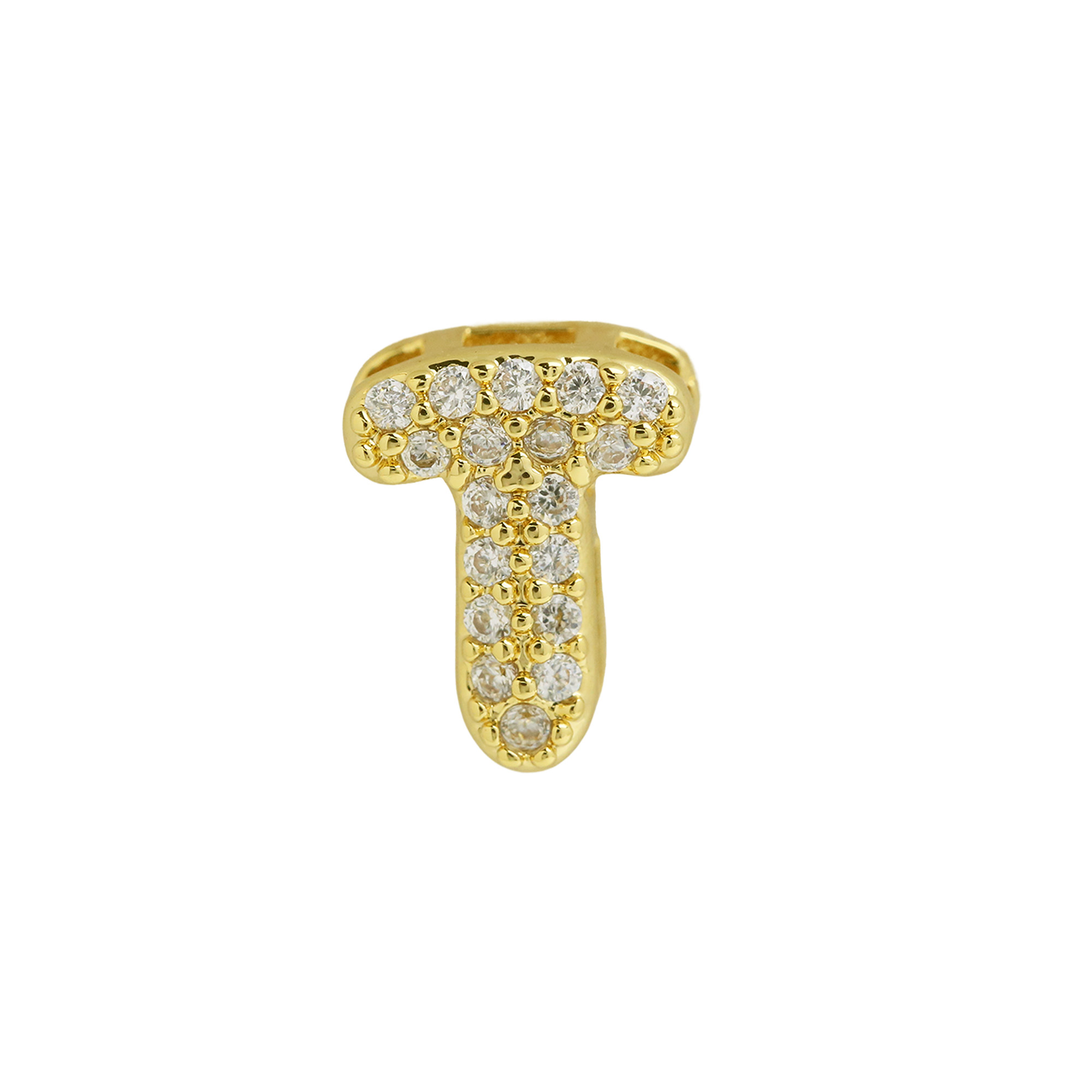 Small Zircon DIY Initial Letter Alphabet Pendant