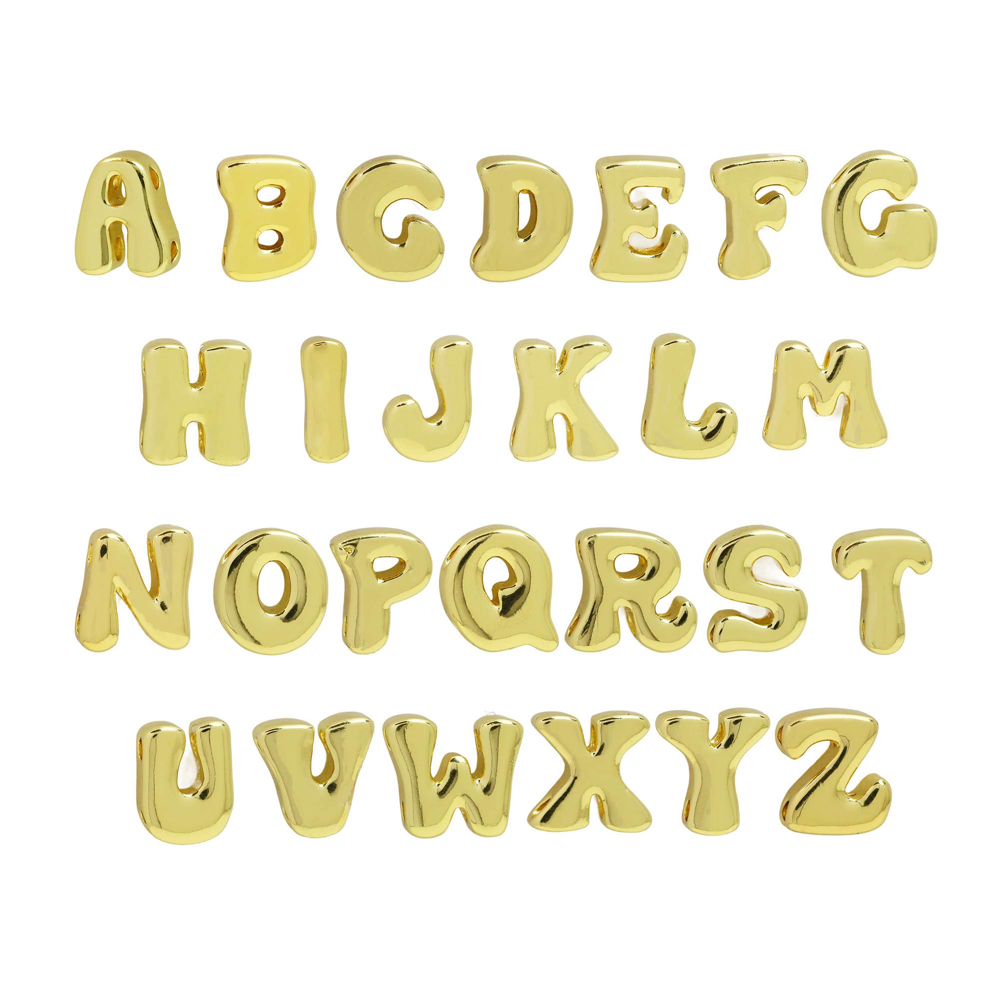 Balloon Bubble Initial Letter Alphabet Pendant/Charm