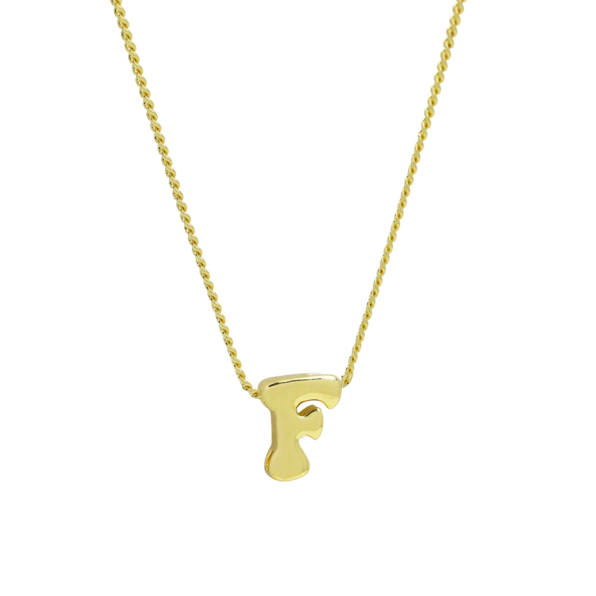 Initial Letter Pendant Necklaces