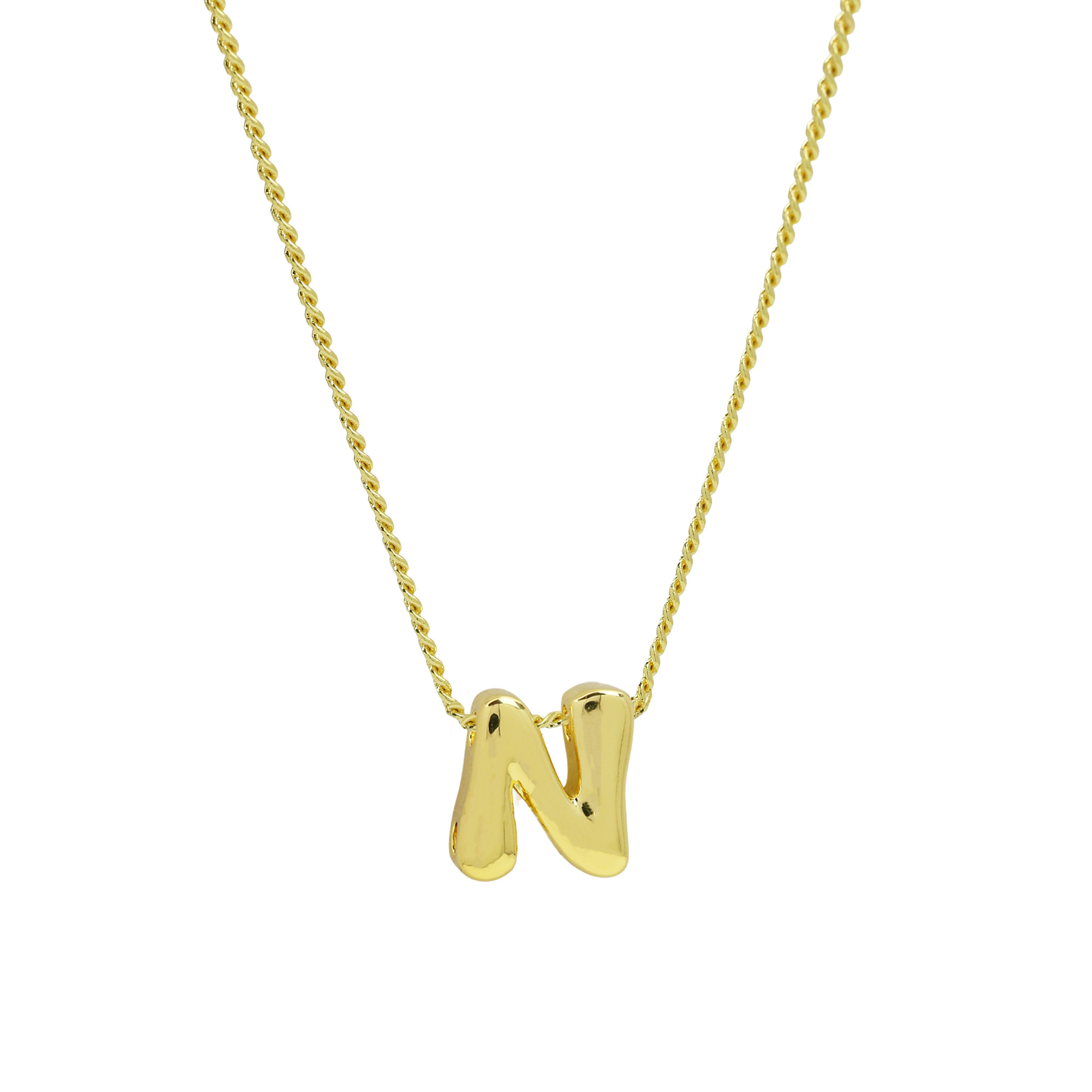 Initial Letter Pendant Necklaces