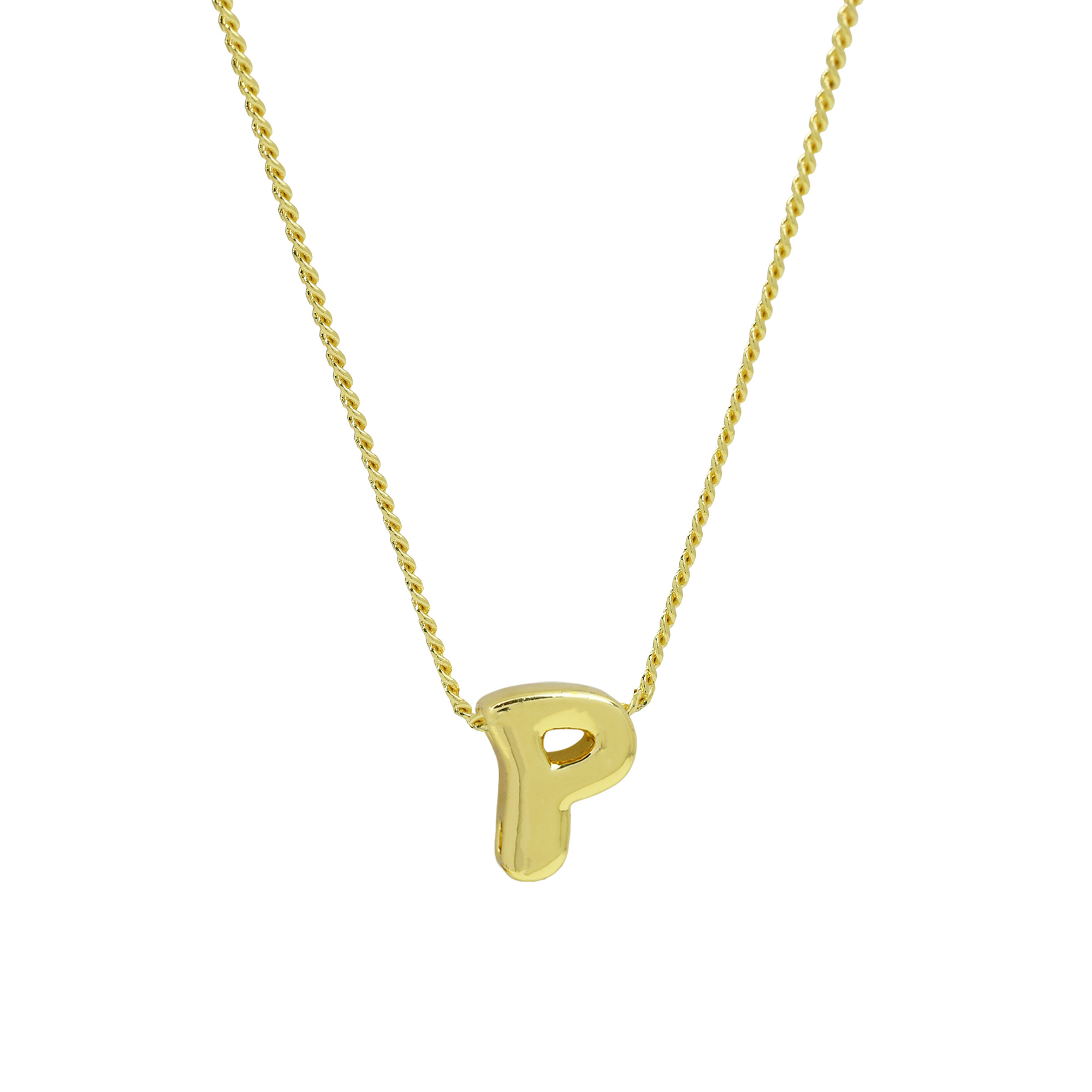 Initial Letter Pendant Necklaces