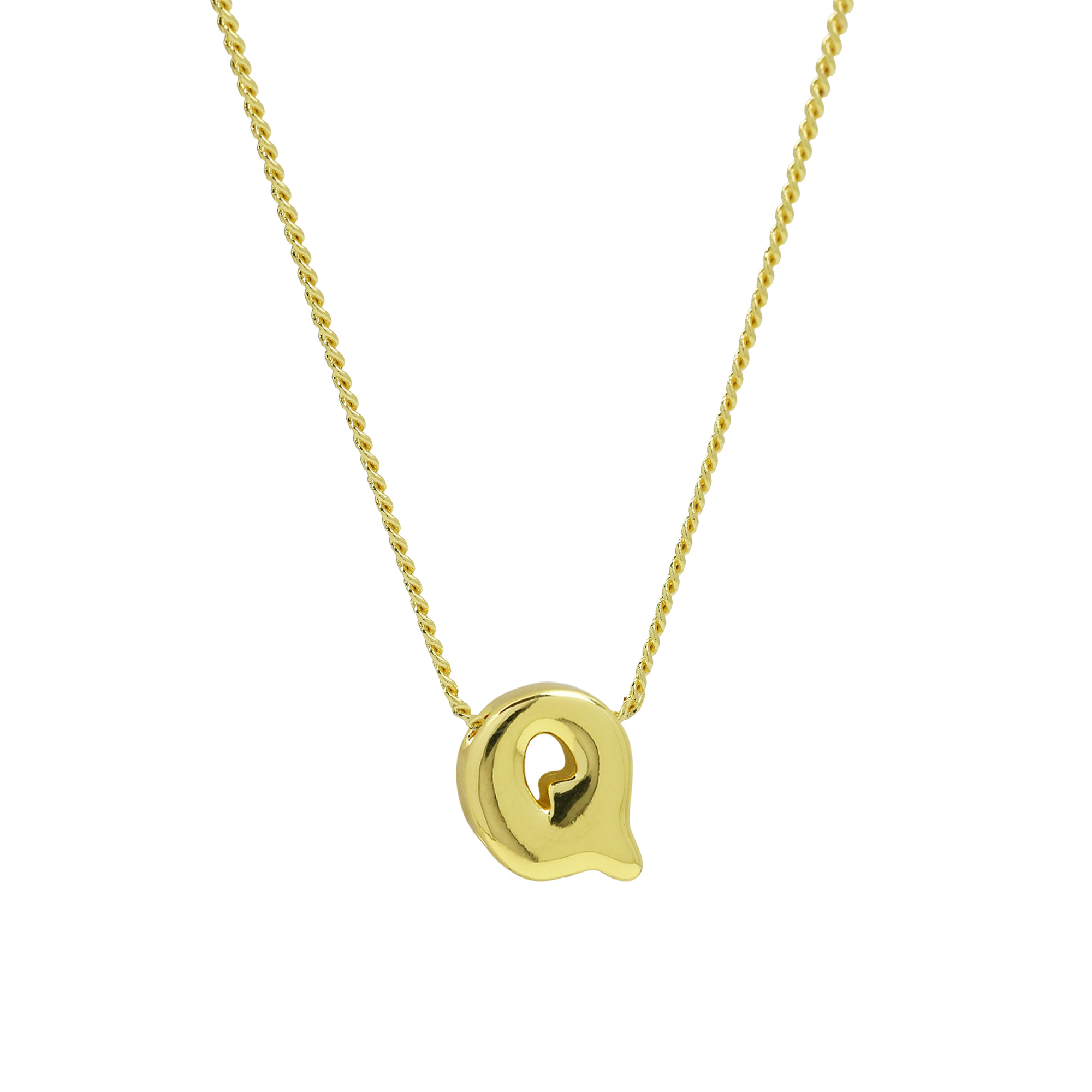 Initial Letter Pendant Necklaces