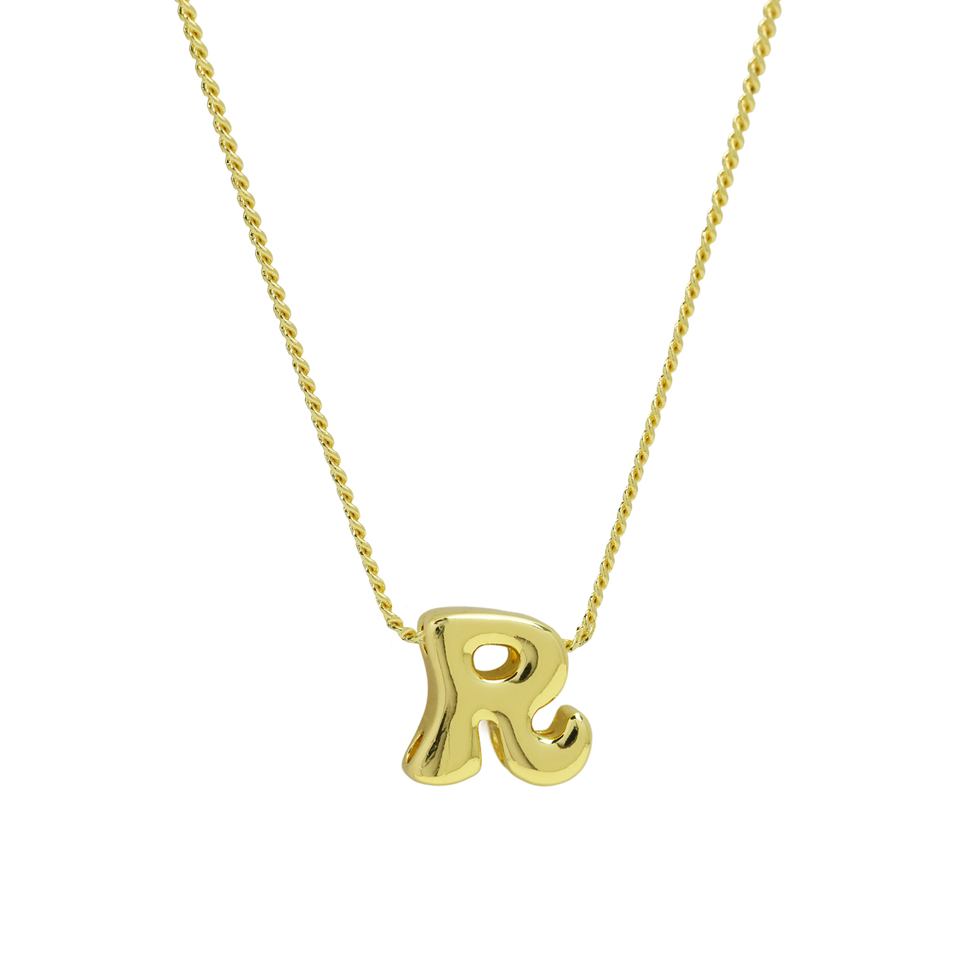Initial Letter Pendant Necklaces