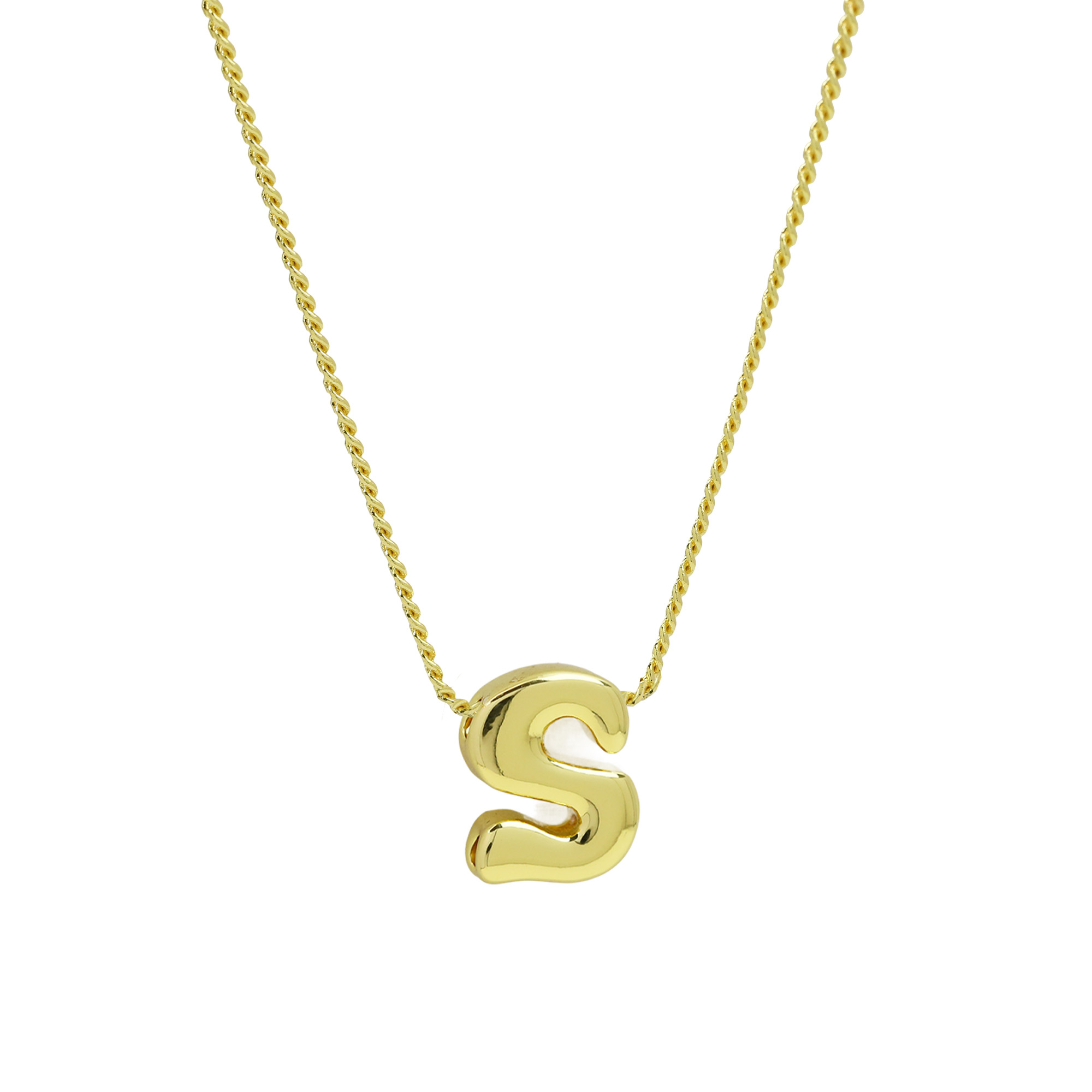 Initial Letter Pendant Necklaces