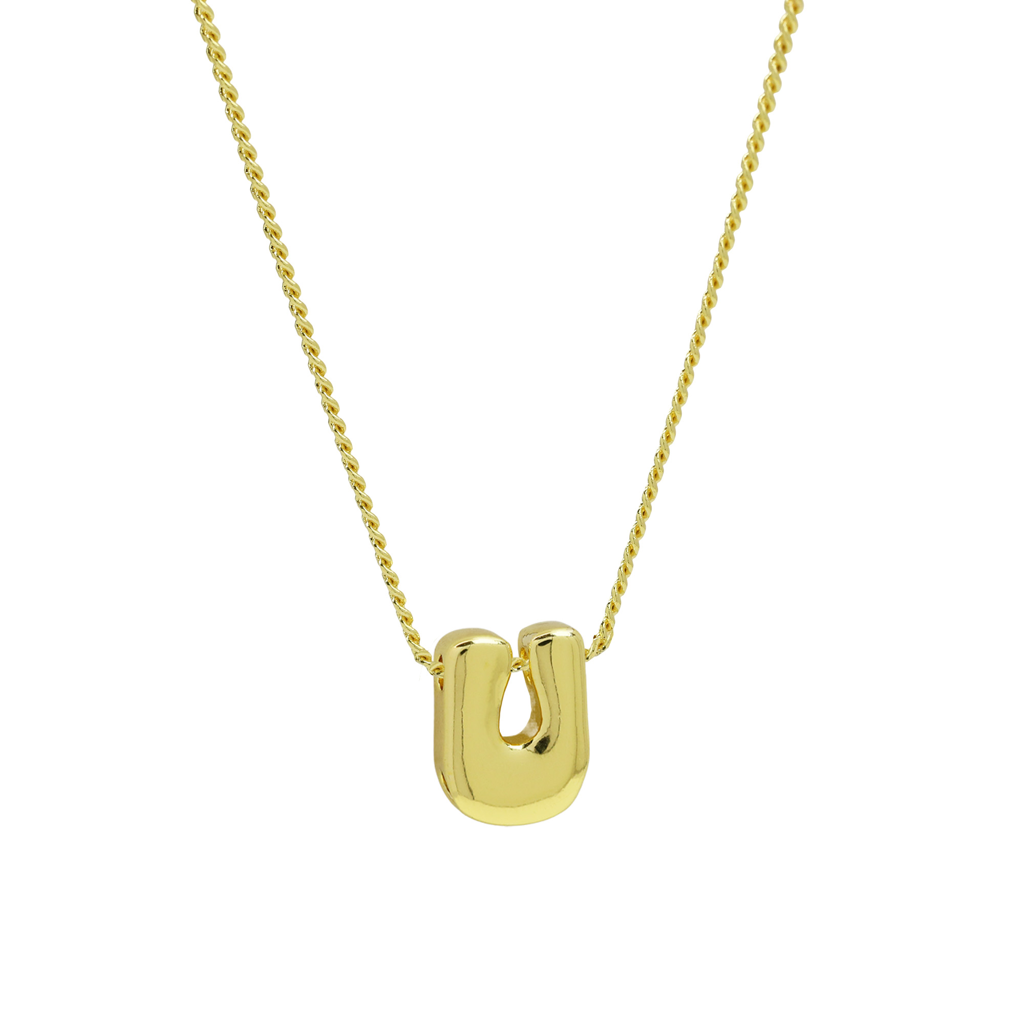 Initial Letter Pendant Necklaces