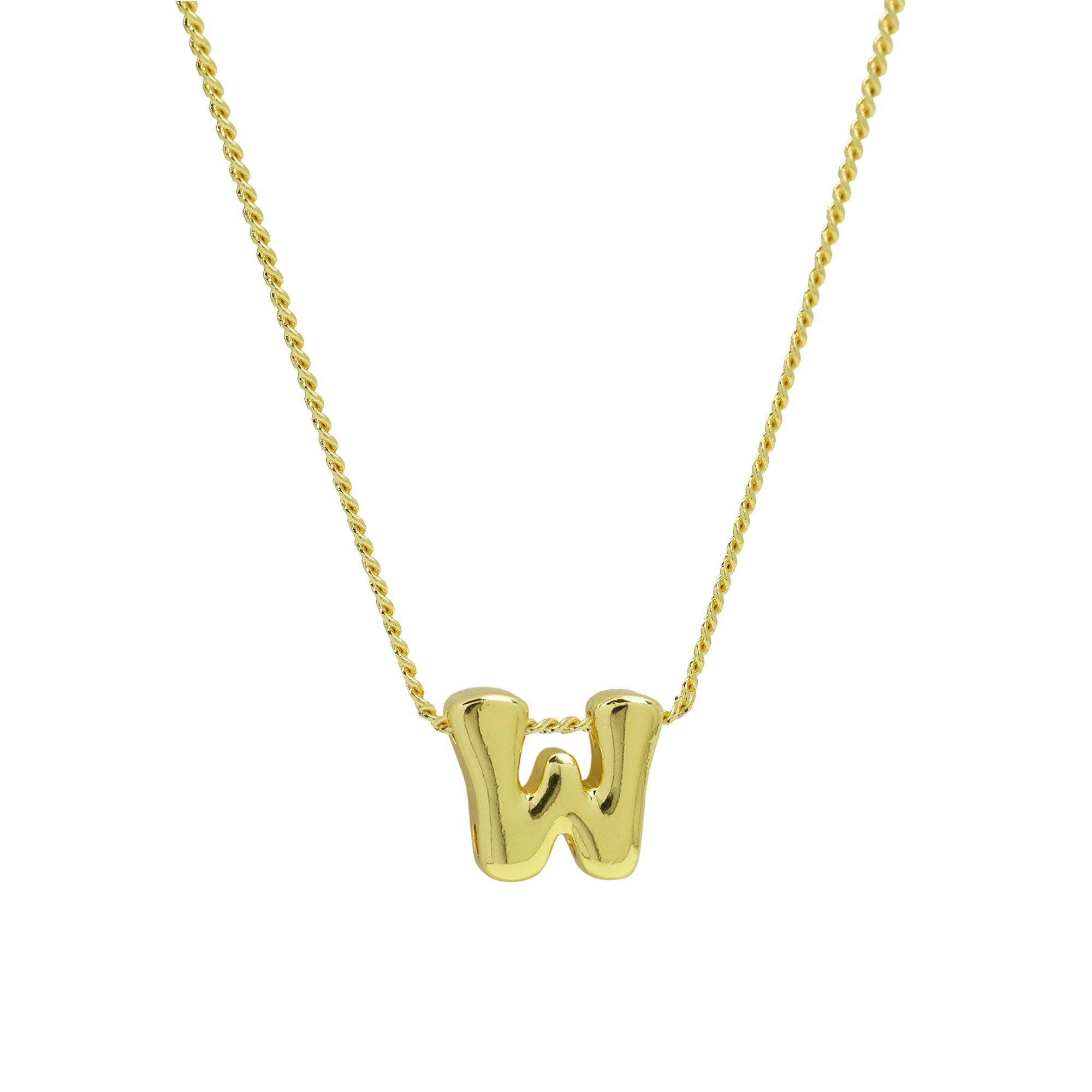 Initial Letter Pendant Necklaces
