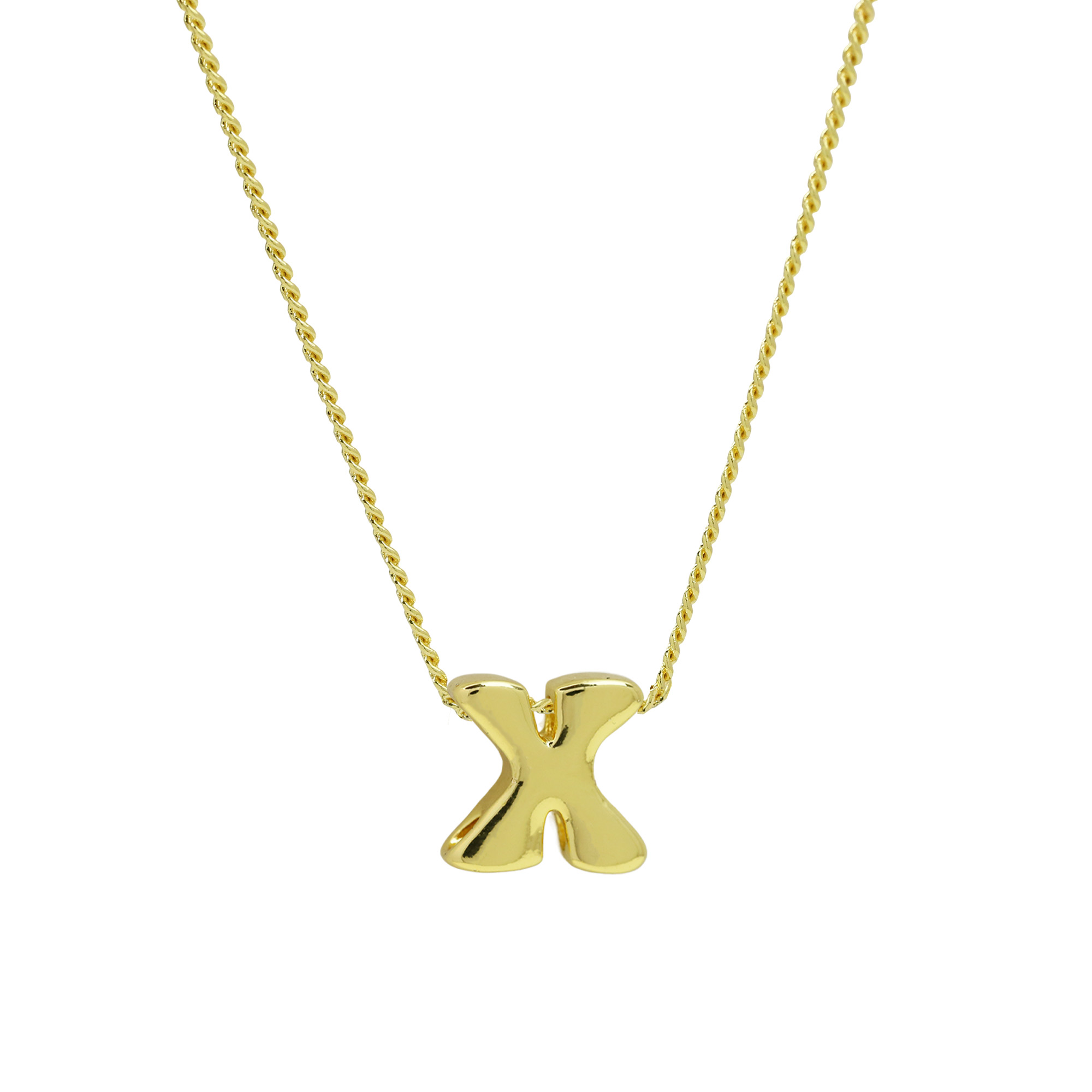 Initial Letter Pendant Necklaces