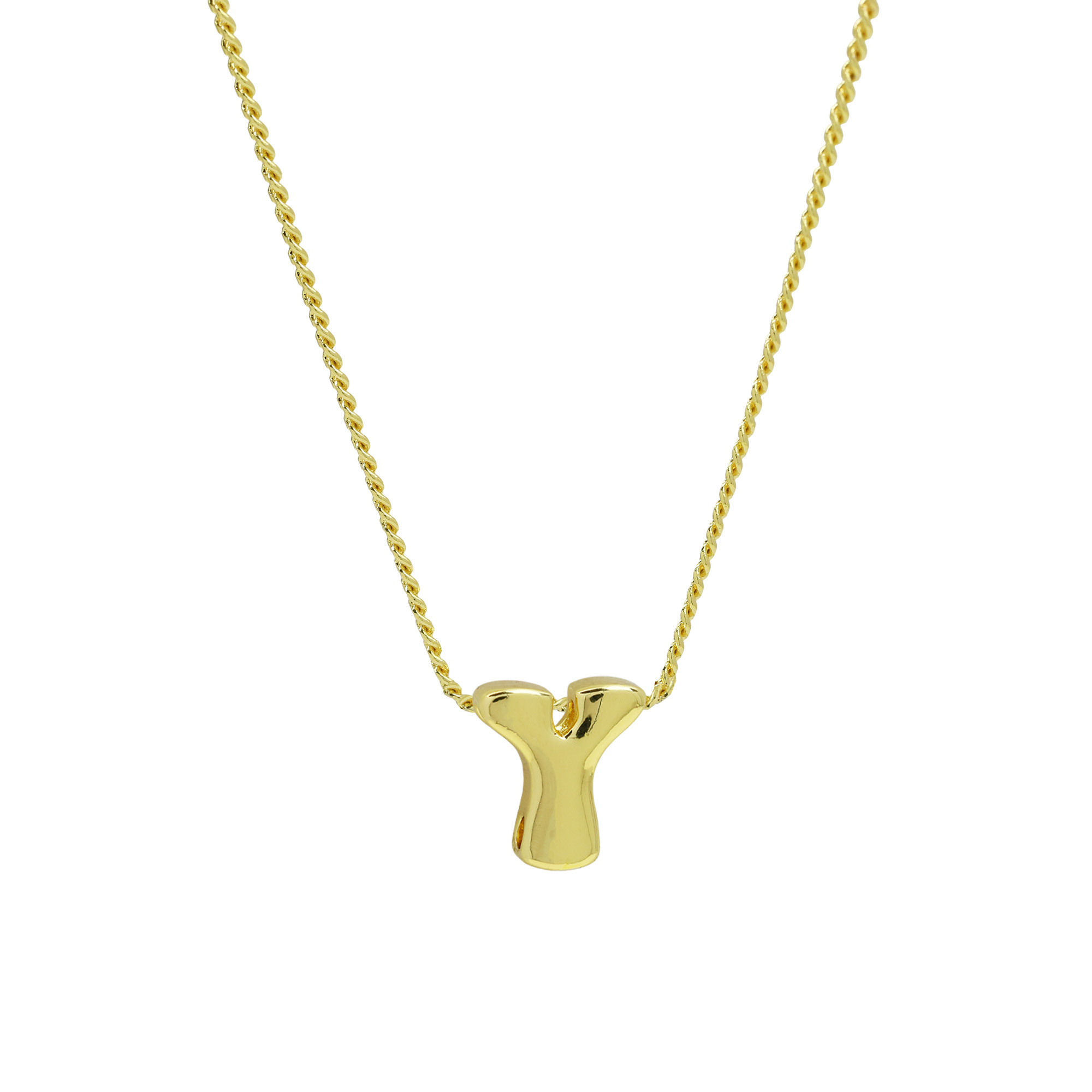 Initial Letter Pendant Necklaces