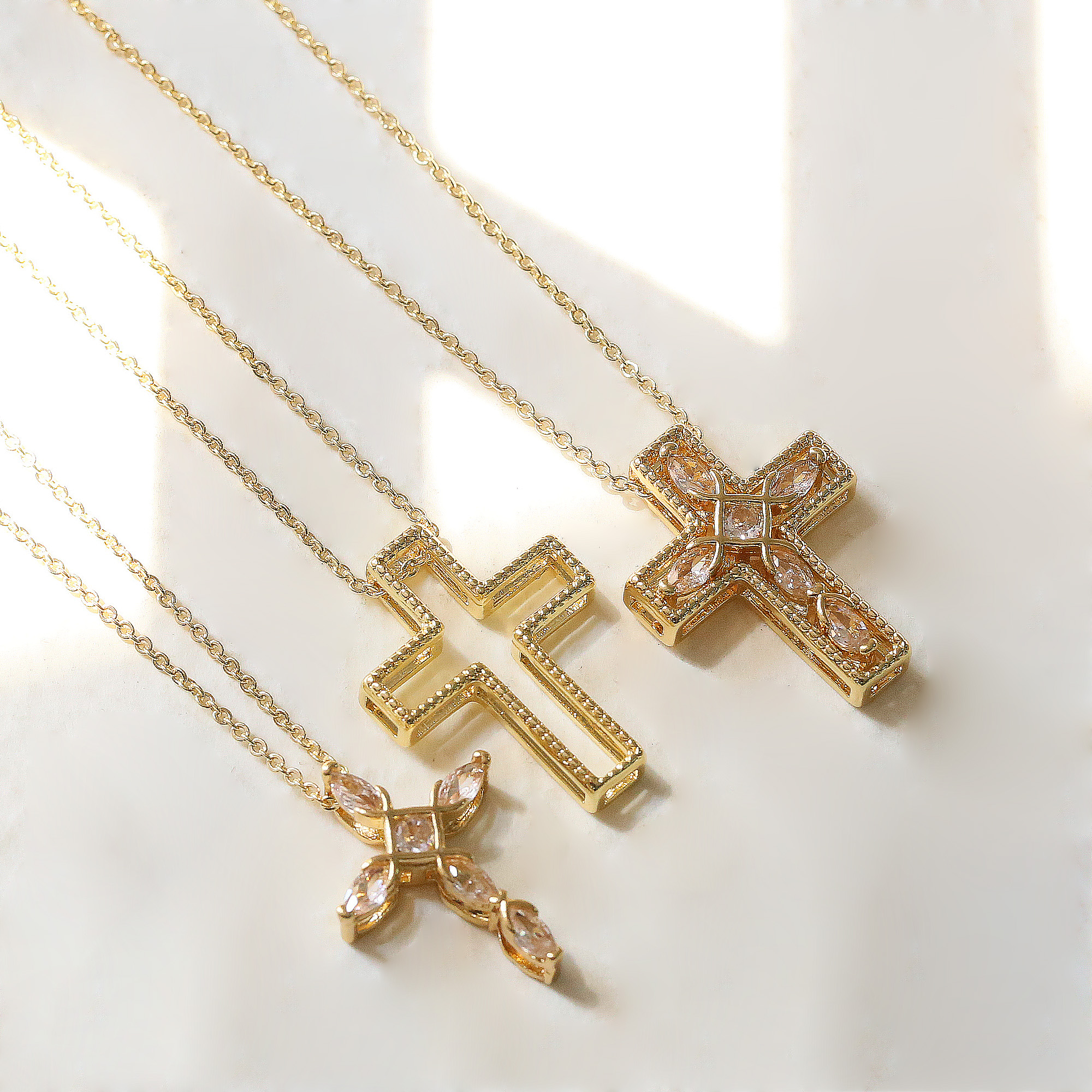 Detachable Cross Pendant Necklace