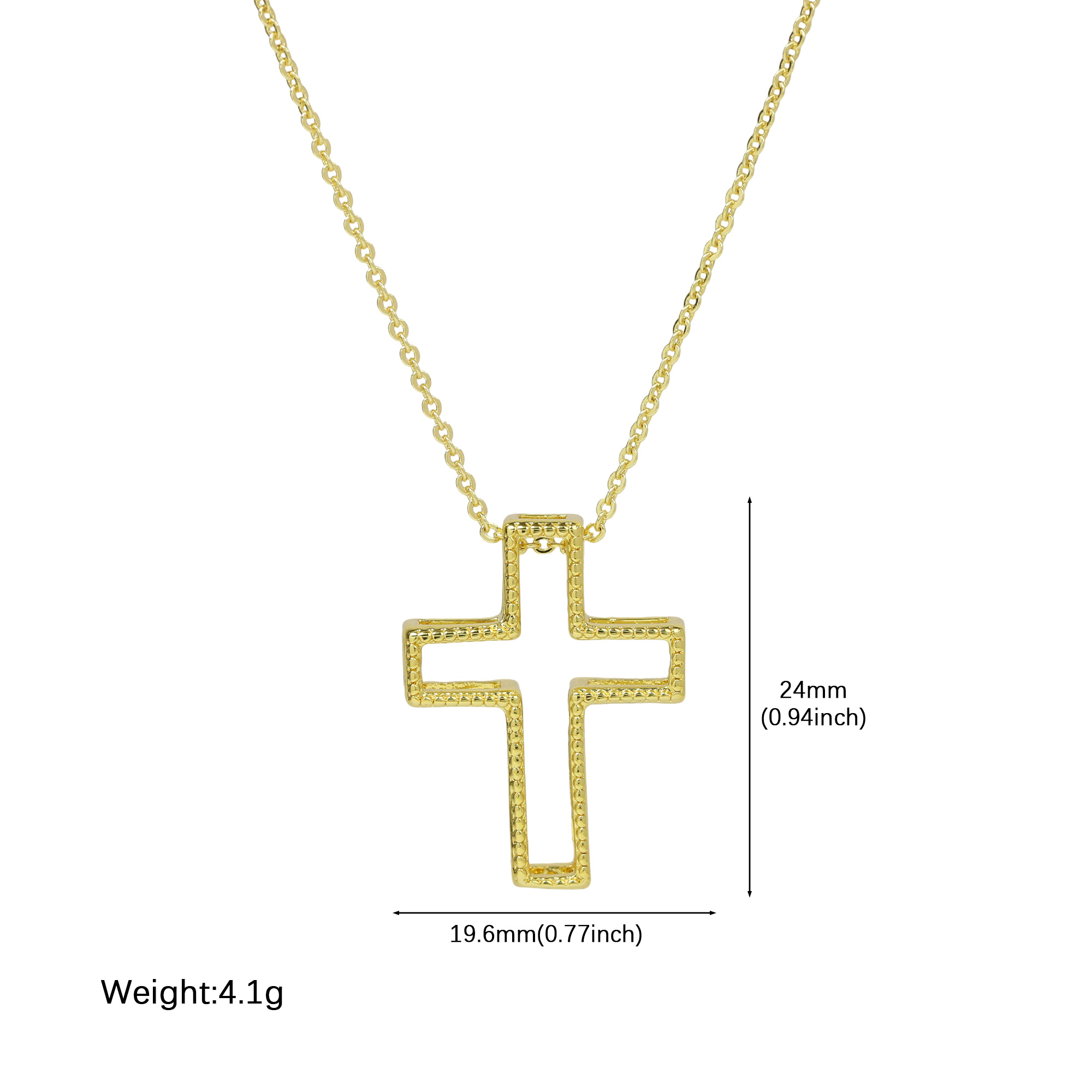 Detachable Cross Pendant Necklace